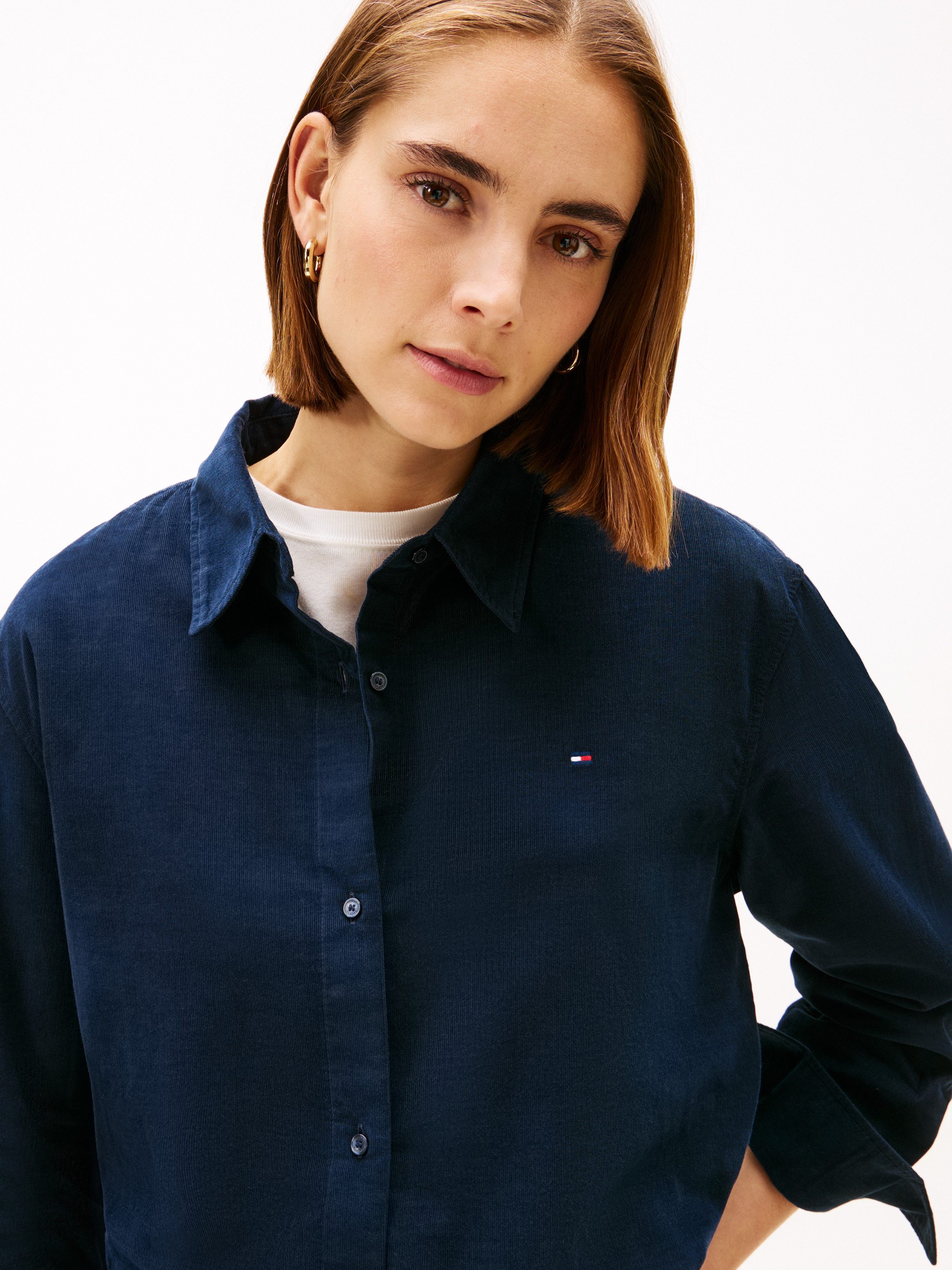 Tommy Hilfiger Shirtbluse CORDUROY RELAXED SHIRT günstig online kaufen