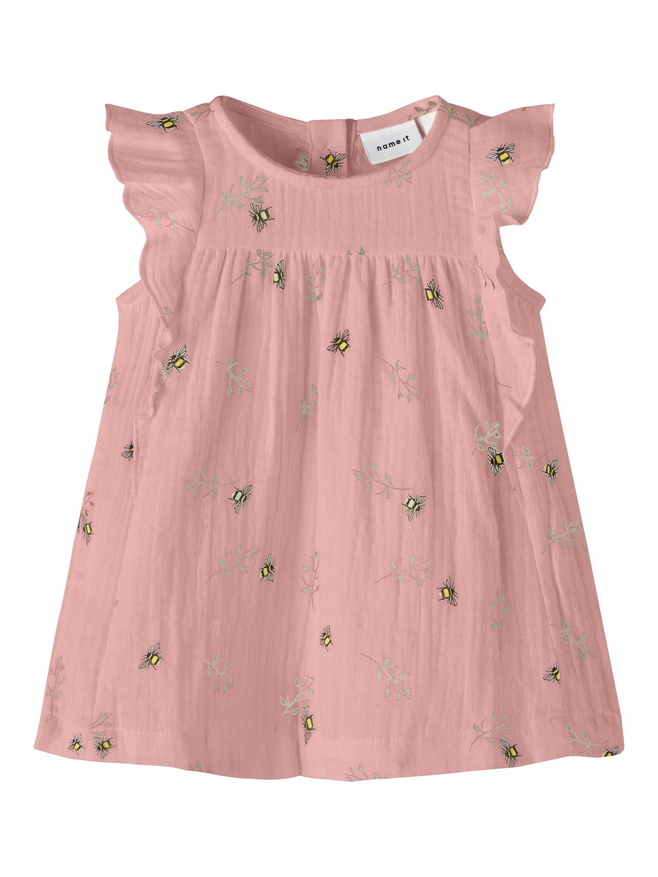 Jetzt im Angebot Name It Jerseykleid HASINE (1-tlg) Rüschen Drapiert/gerafft