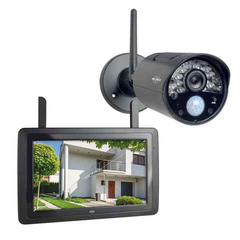 Elro CZ30RIPS Smart Home Kamera (Außenbereich, Innenbereich, HD Überwachungs-Kamera Set mit 7” Bildschirm und App)