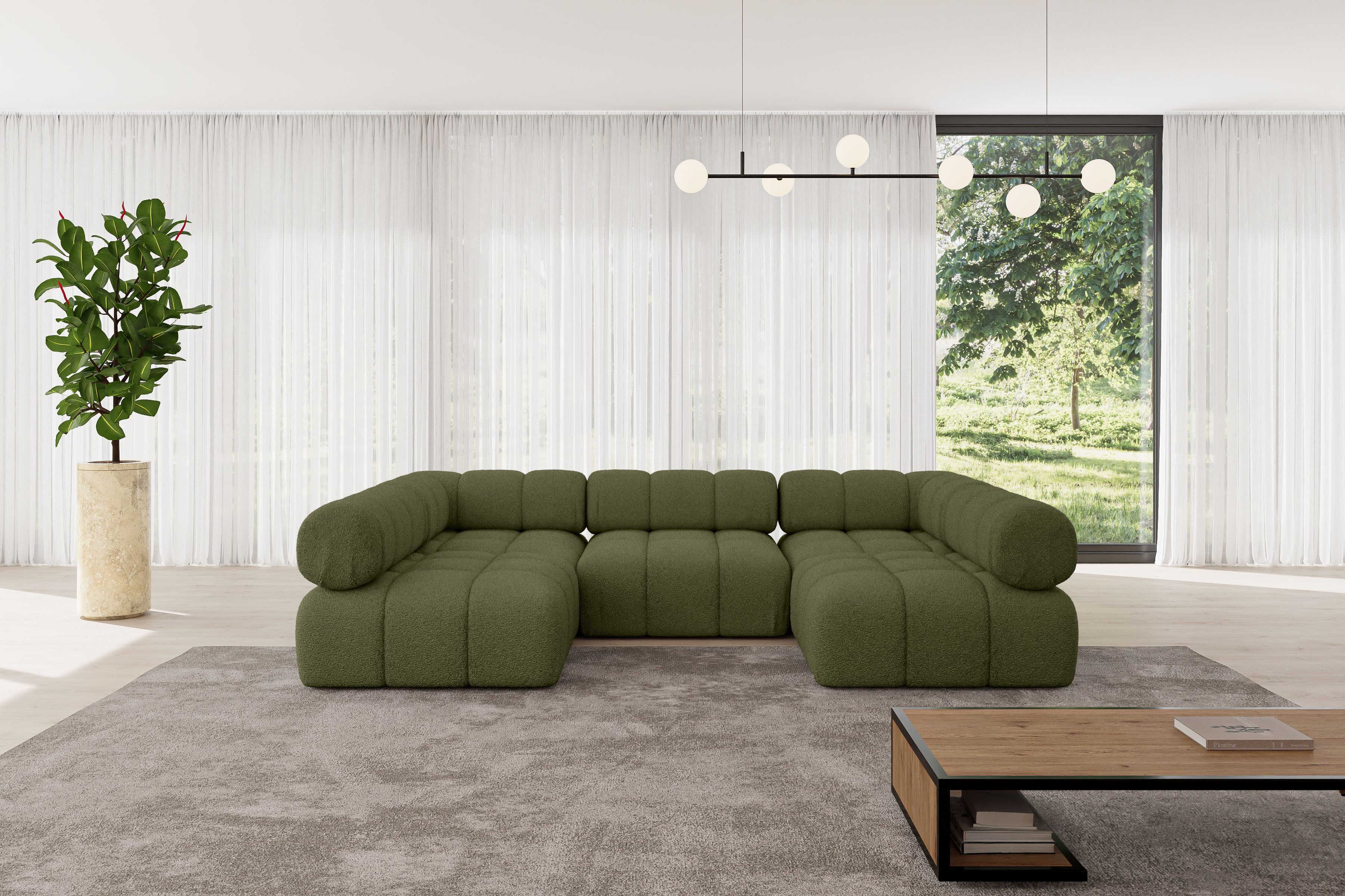 ALTDECOR Wohnlandschaft Garvo-U1, Corner Sofa U-Form günstig online kaufen