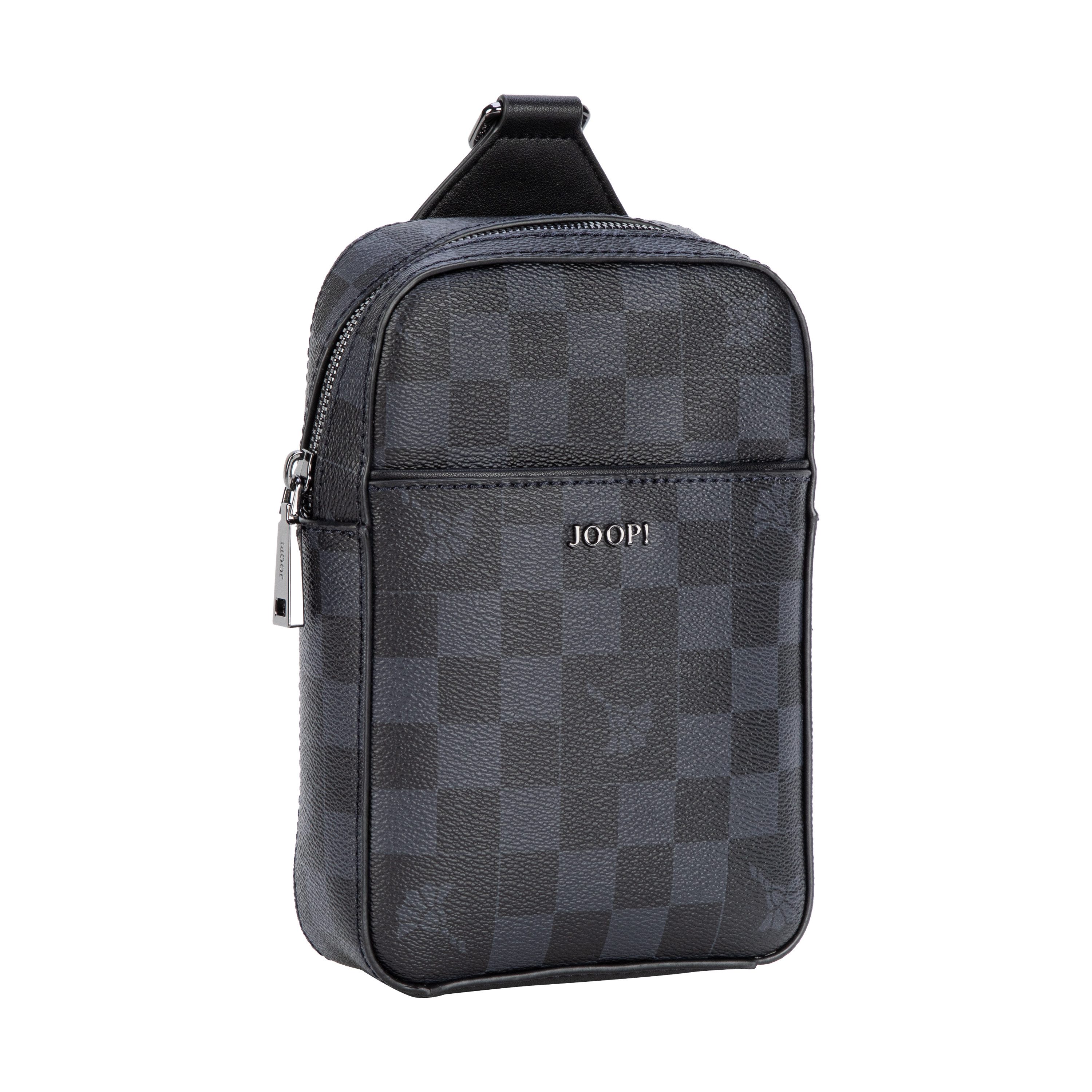 JOOP! Schultertasche cortina piazza slingbag xsvz, Unisex Umhängetasche, Crossbody-Bag mit Schachbrettmuster