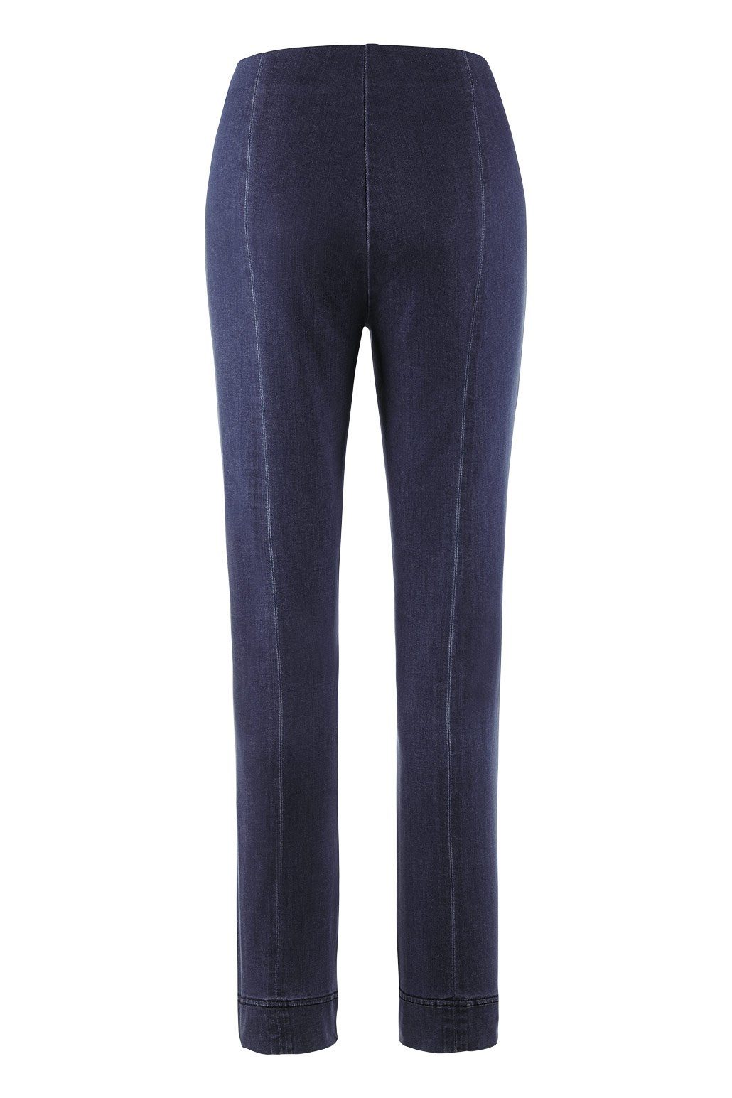 Stehmann Stretch-Jeans Ina-760W-44107,bequeme Stretch-Jeans mit hohem Bund gerades Bein mit Schlitz