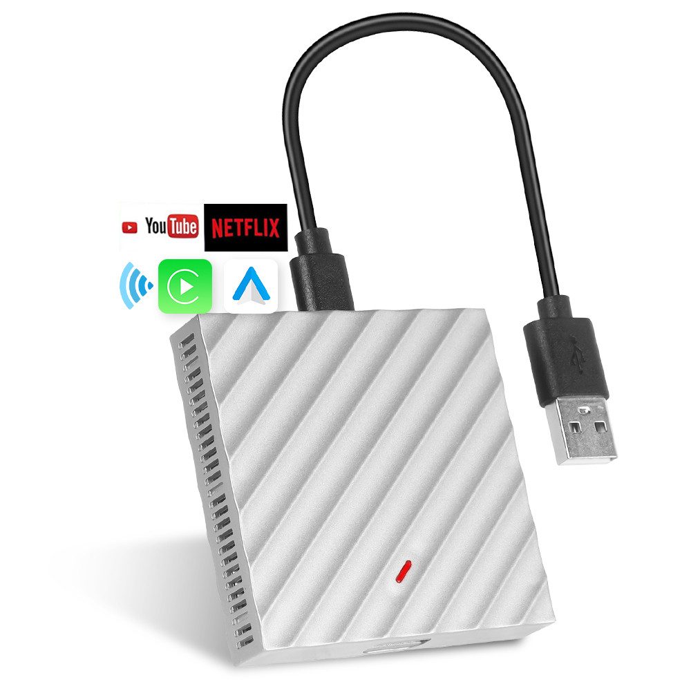 Carplay Ai Box Android 12 YouTube Netflix Android Auto CarPlay 2+16GB Adapter