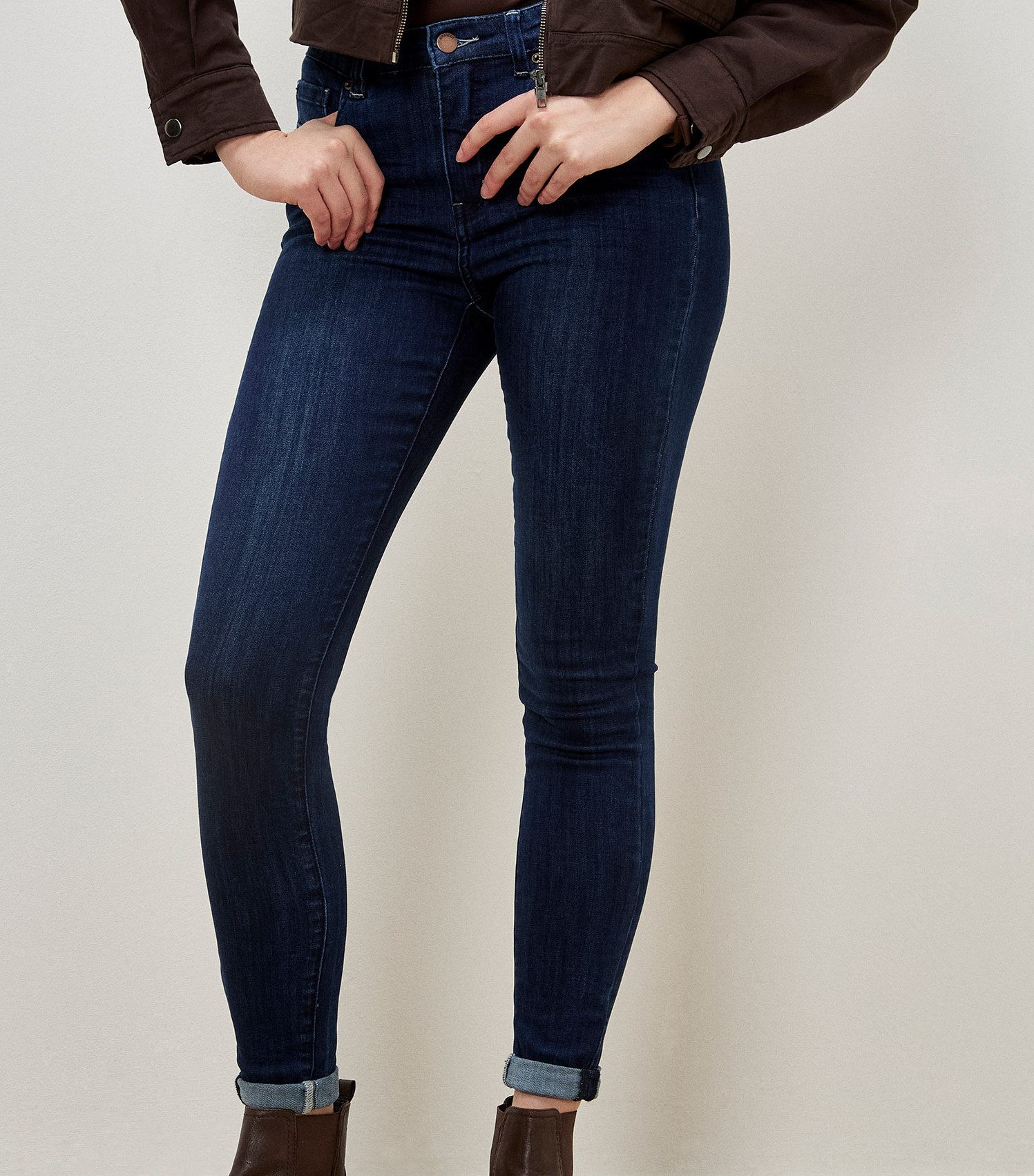 Apricot Skinny-fit-Jeans Skinny-Jeans in dunkler Waschung