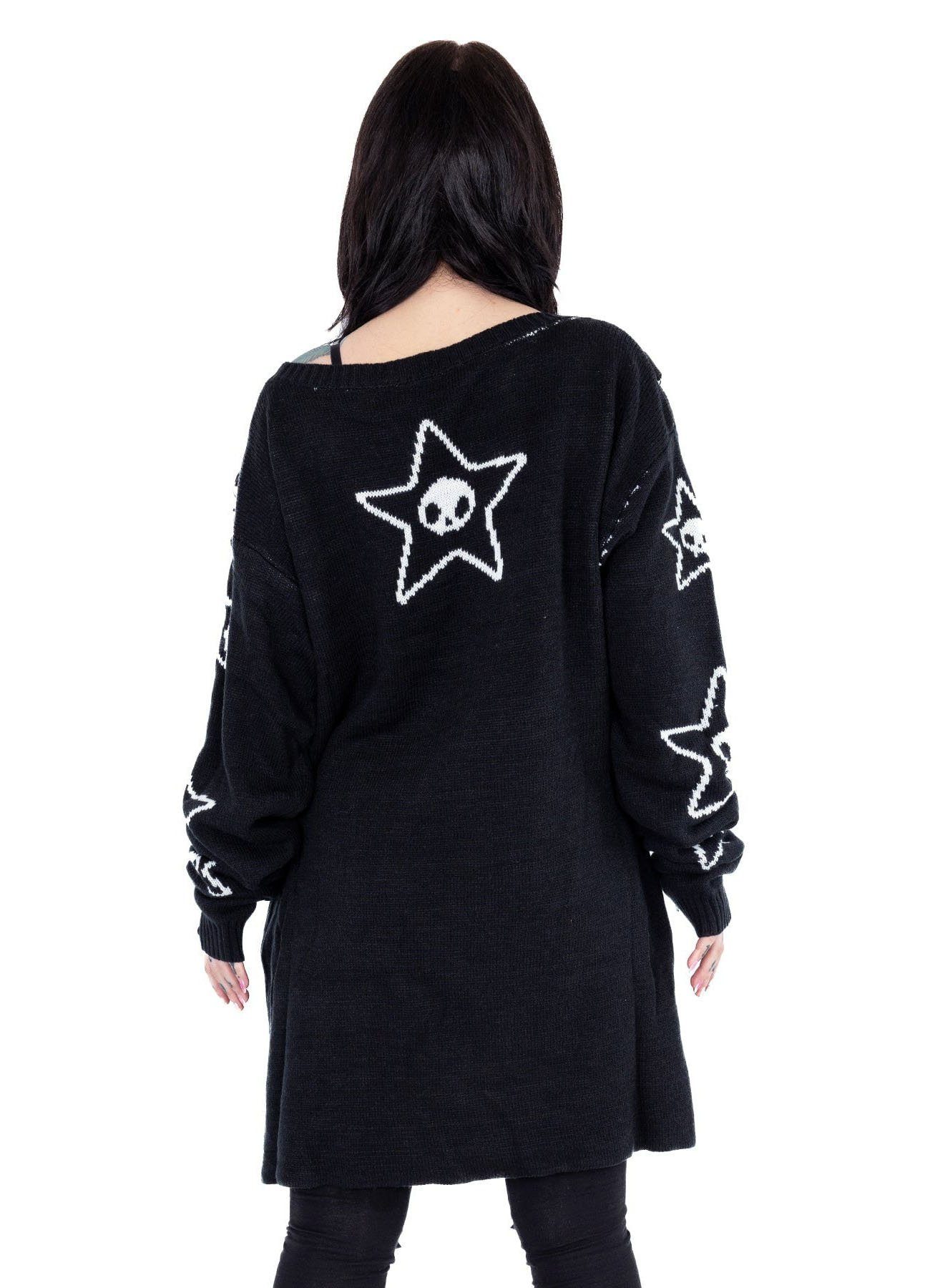 Cupcake Cult Longpullover Dead Inside Skelett Strickpullover Zombie Einhorn günstig online kaufen