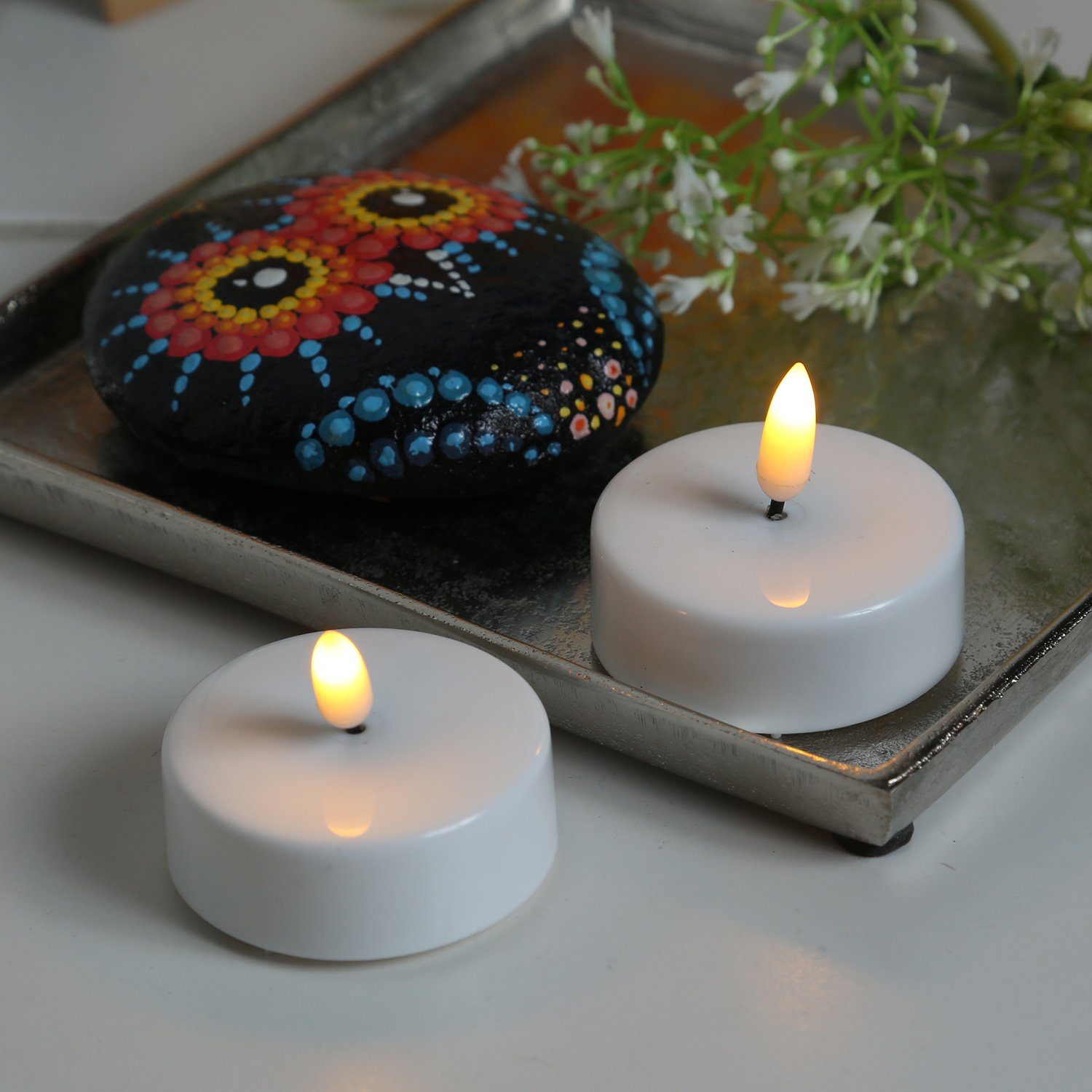 MARELIDA LED-Kerze LED Maxi Teelichter flackernd günstig online kaufen