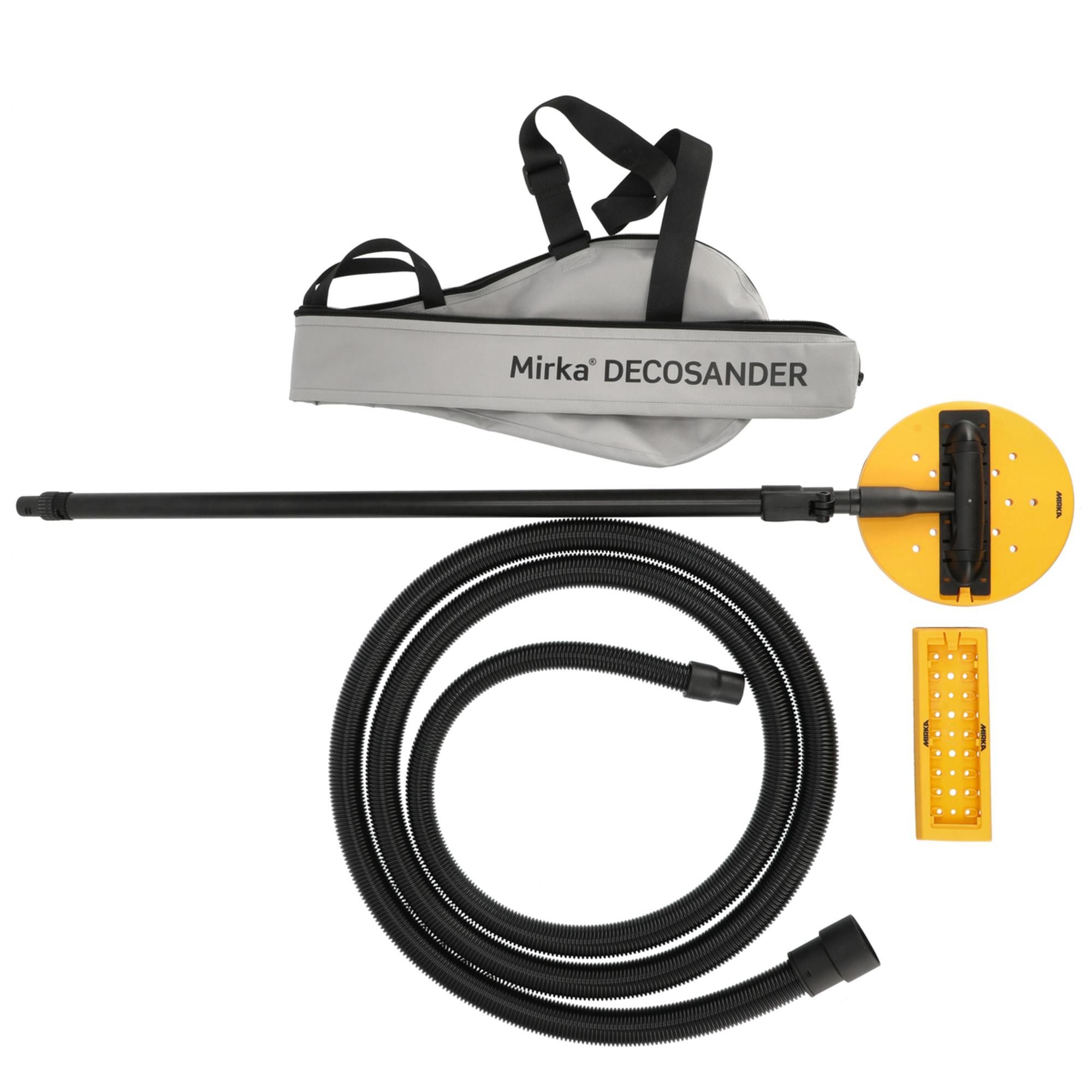 Mirka Multischleifer DecoSander, Kombi-Schleifer für glatte Details & Flächenarbeiten, mit Klettsystem