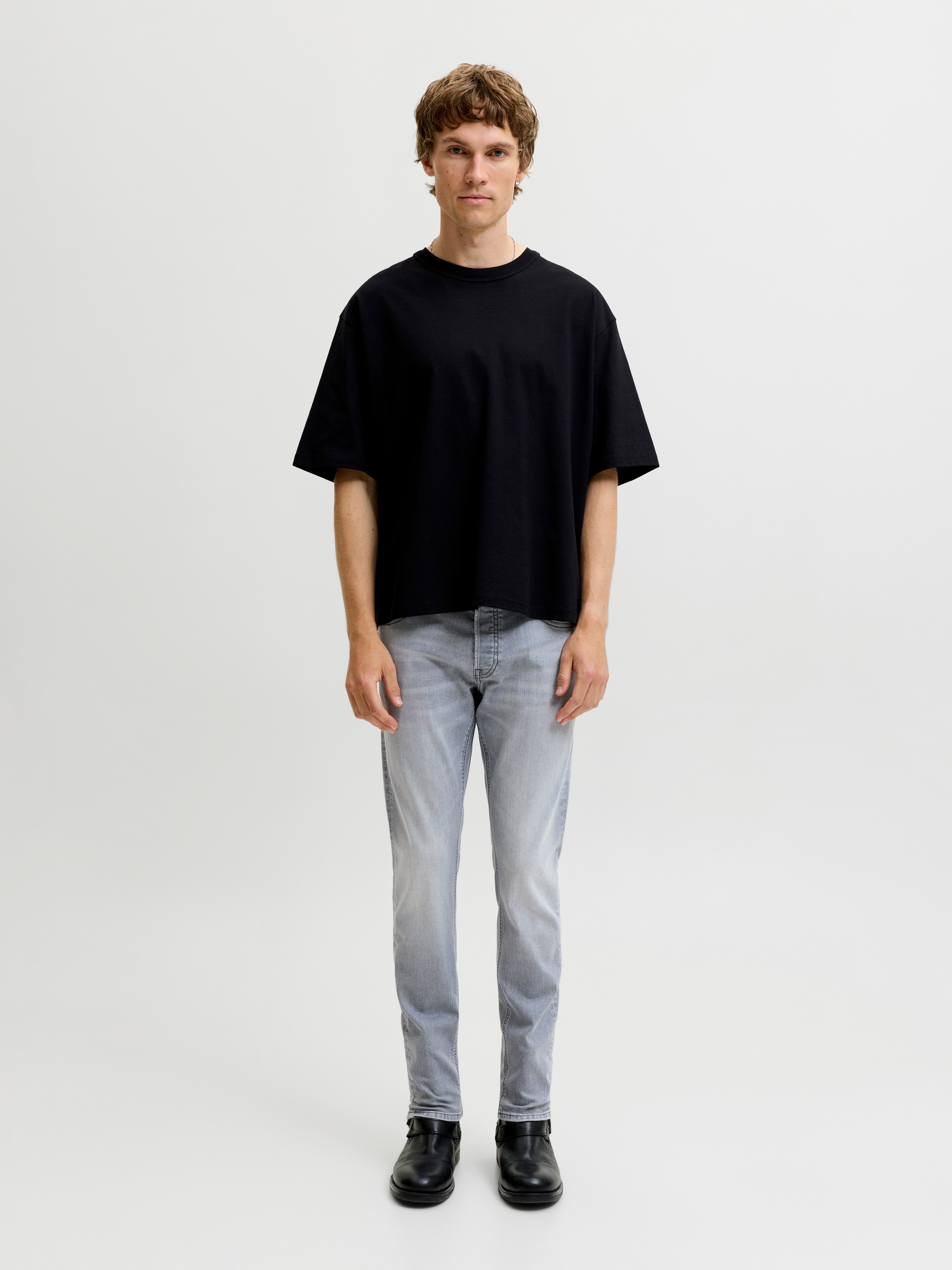 Jack & Jones Slim-fit-Jeans JJIGLENN Slim-Fit mit Stretch und praktischer 5-Pocket-Form Baumwollmischung, slim fit – Bild 4 von 5