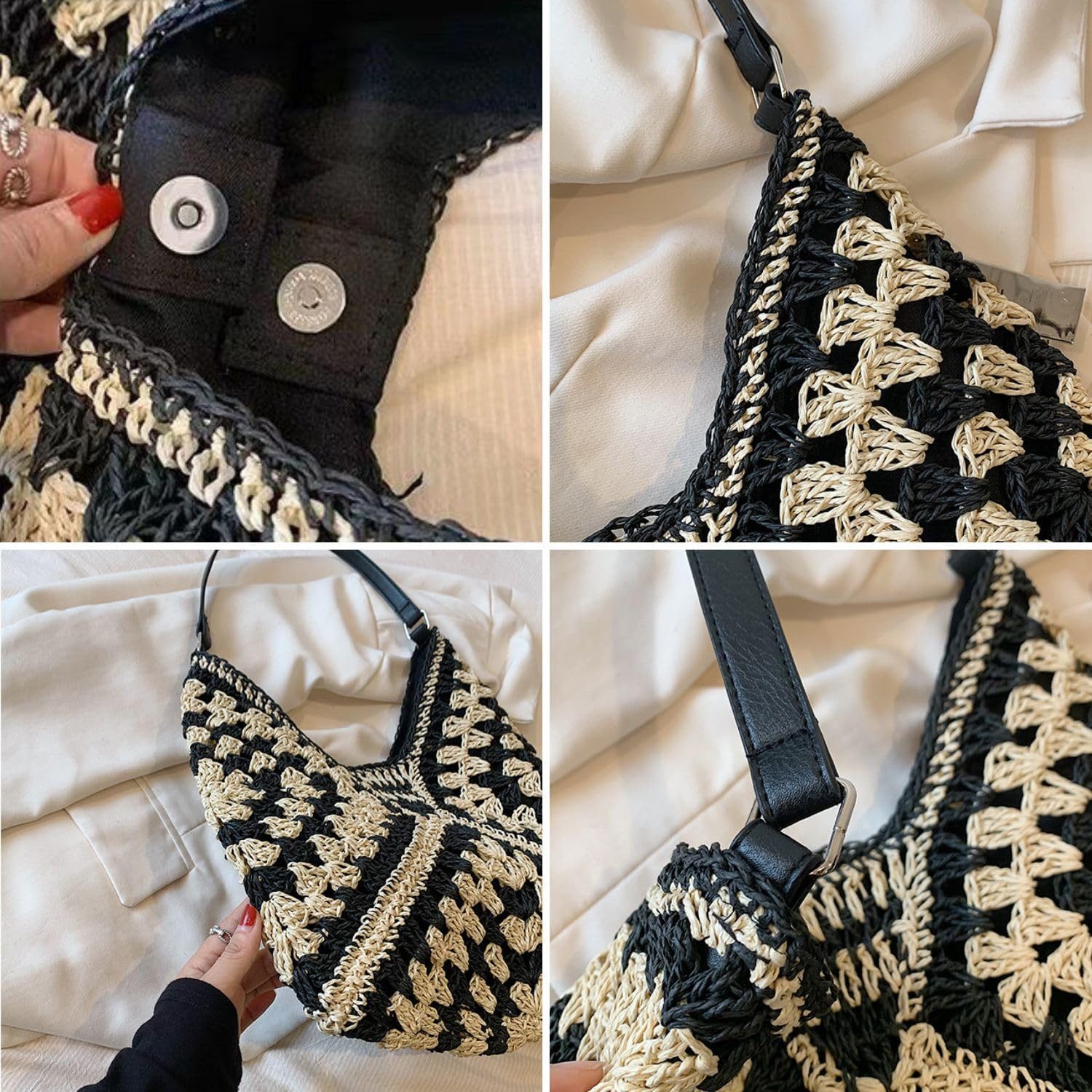 ZEUOPQ Strandtasche Strohtasche Strandtaschen für Damen, günstig online kaufen