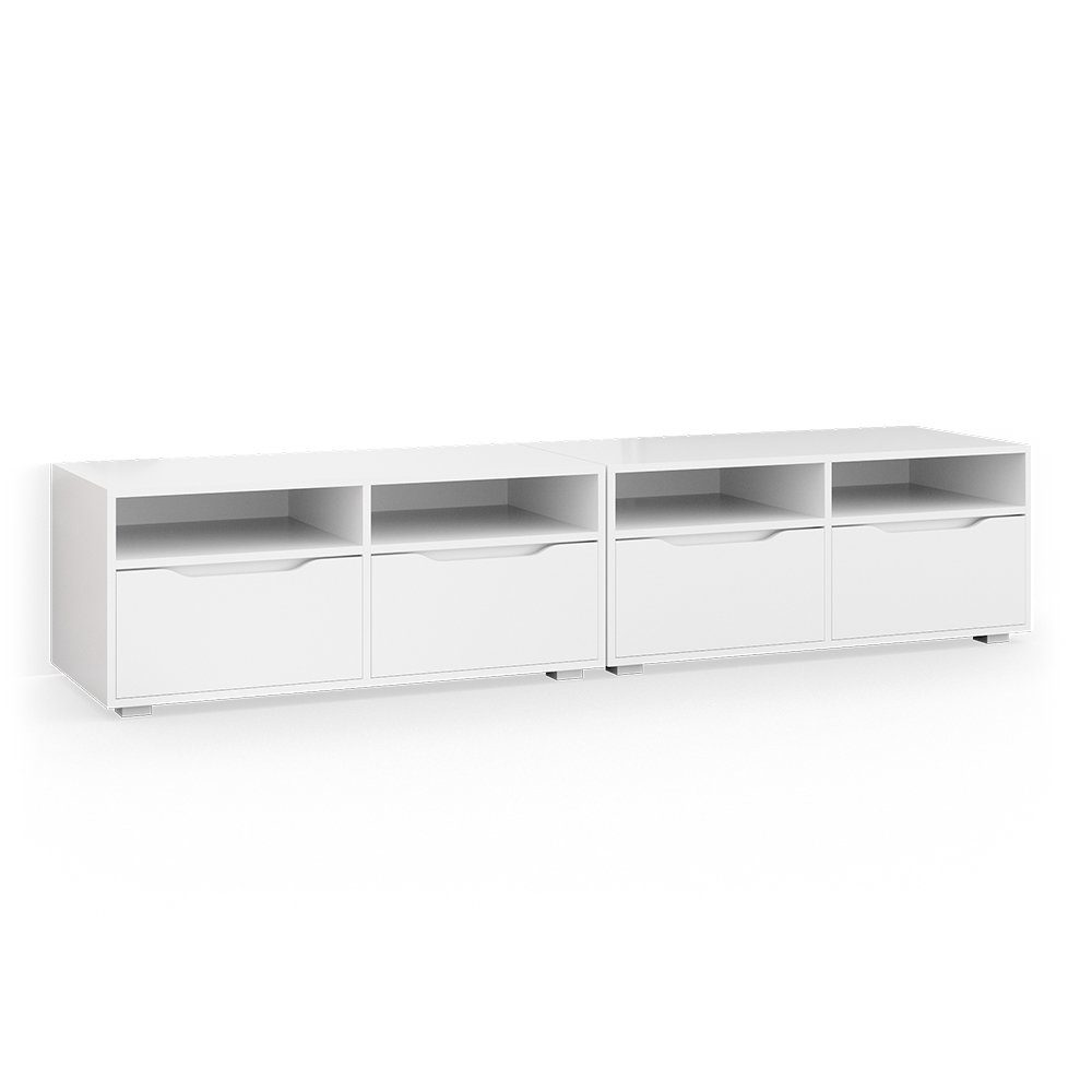 Vicco Lowboard Ruben, Weiß, 200 x günstig online kaufen