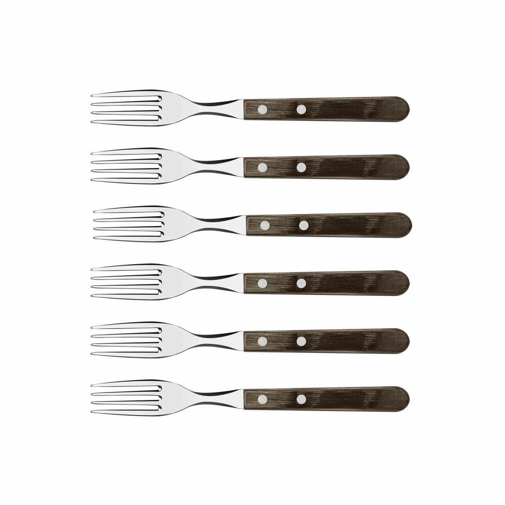 Tramontina Tafelgabel GAUCHO 6er Set Braun