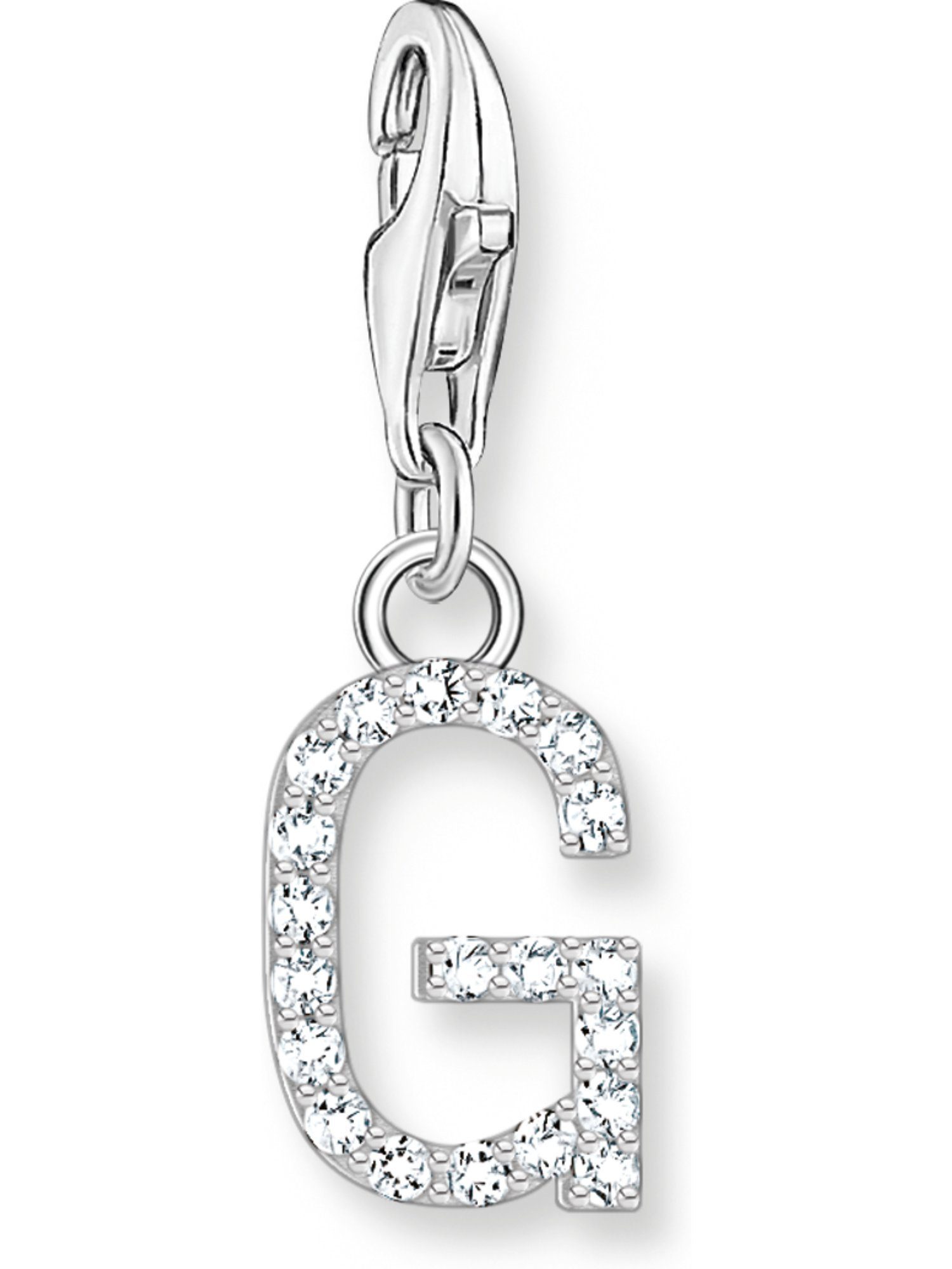 THOMAS SABO Kettenanhänger Thomas Sabo Damen-Charm 925er Silber Zirkonia