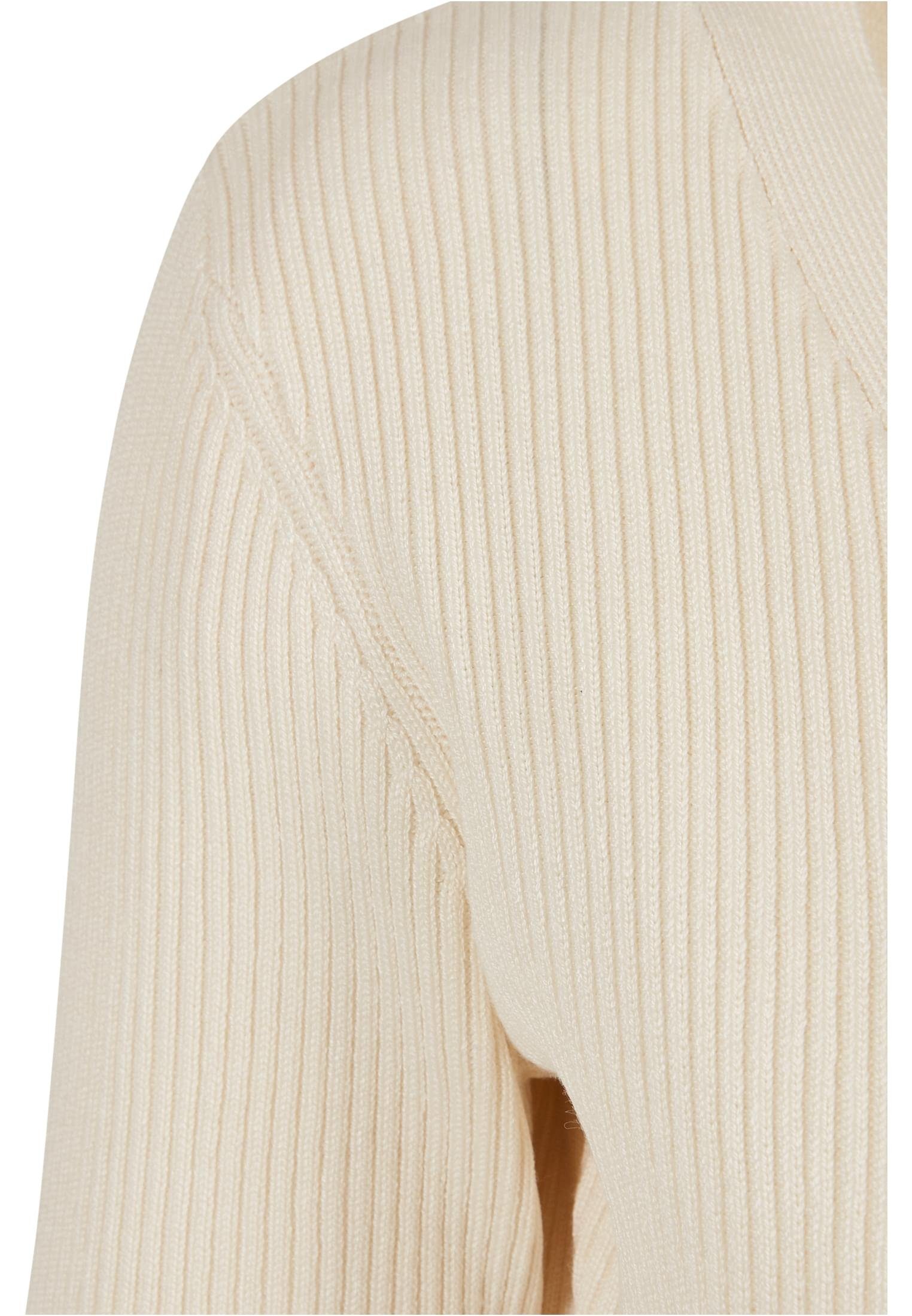 (1-tlg) Knit Cardigan Rib Ladies URBAN whitesand Cardigan Damen CLASSICS Wrapped