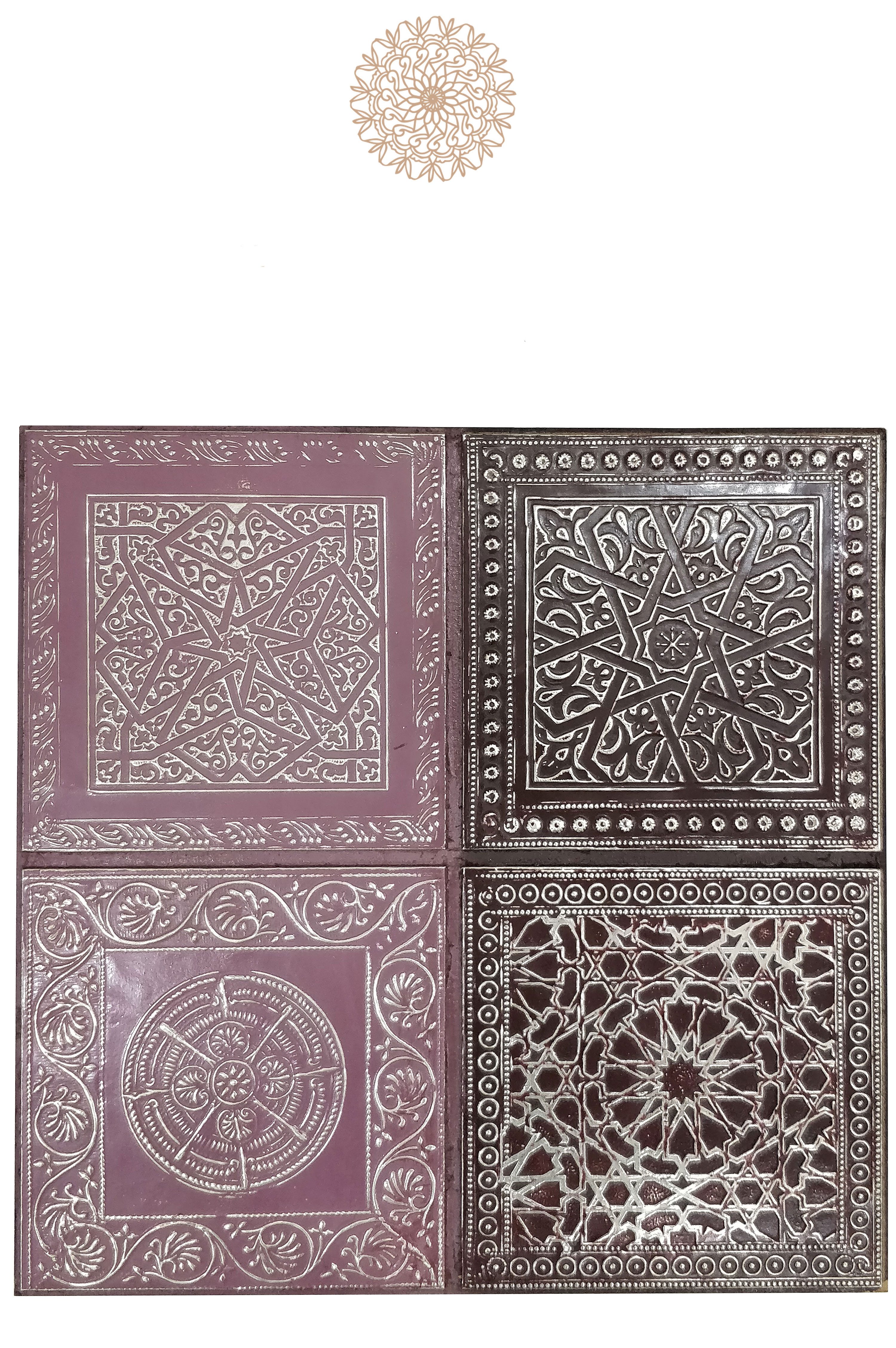 Wanddekoobjekt Orientalisches Wandbild Wanddeko Sahra -3- 30cm aus Metall