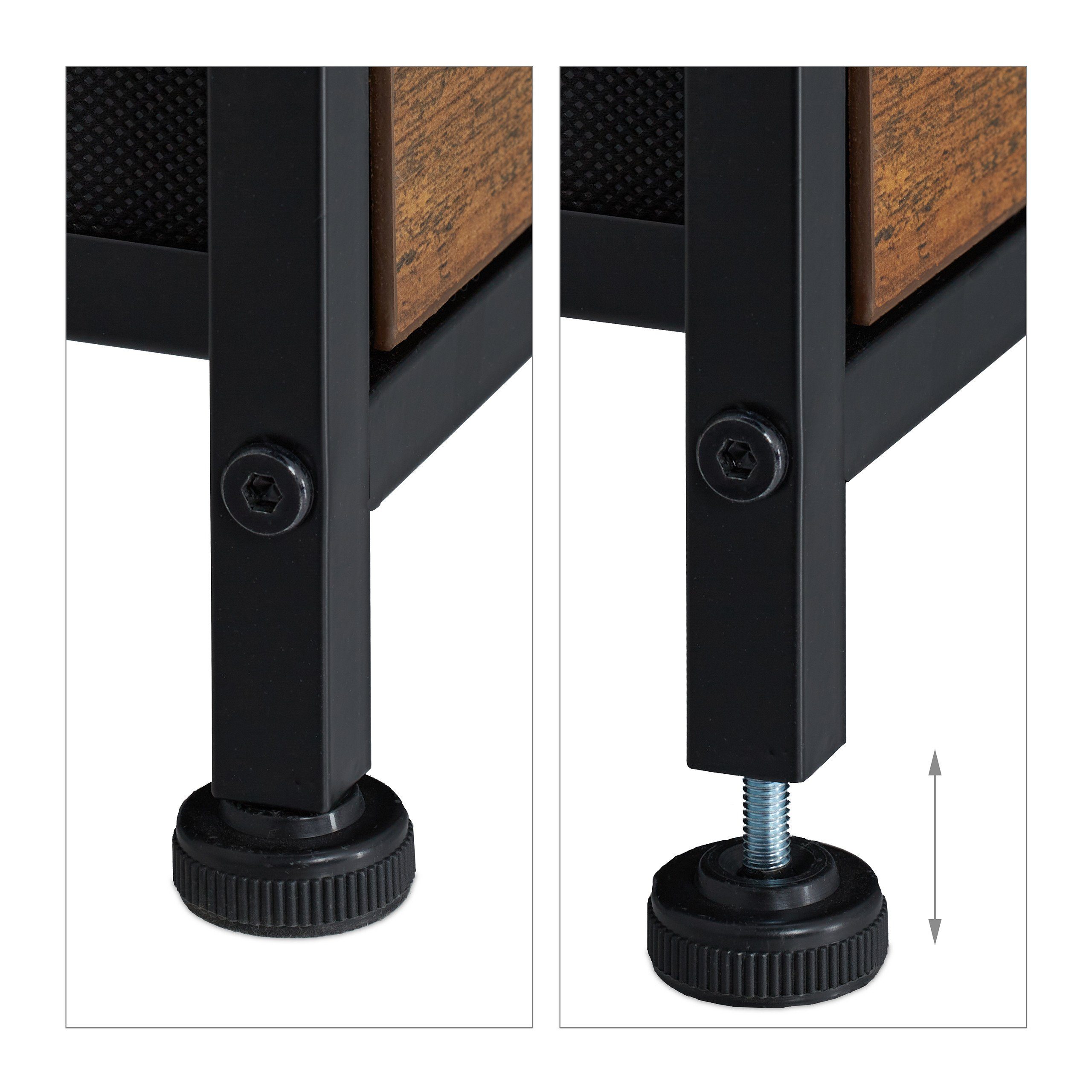 relaxdays Kommode 3 Schublade