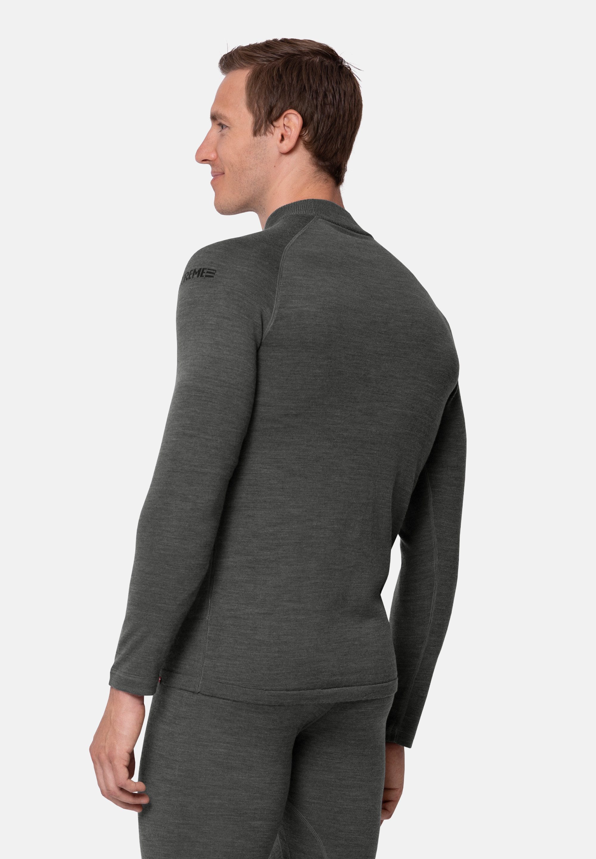 DANISH ENDURANCE Langarmshirt Extreme Merino LS Premium Thermo Langarm Shirt Herren, Funktionsshirt für extreme Kälte