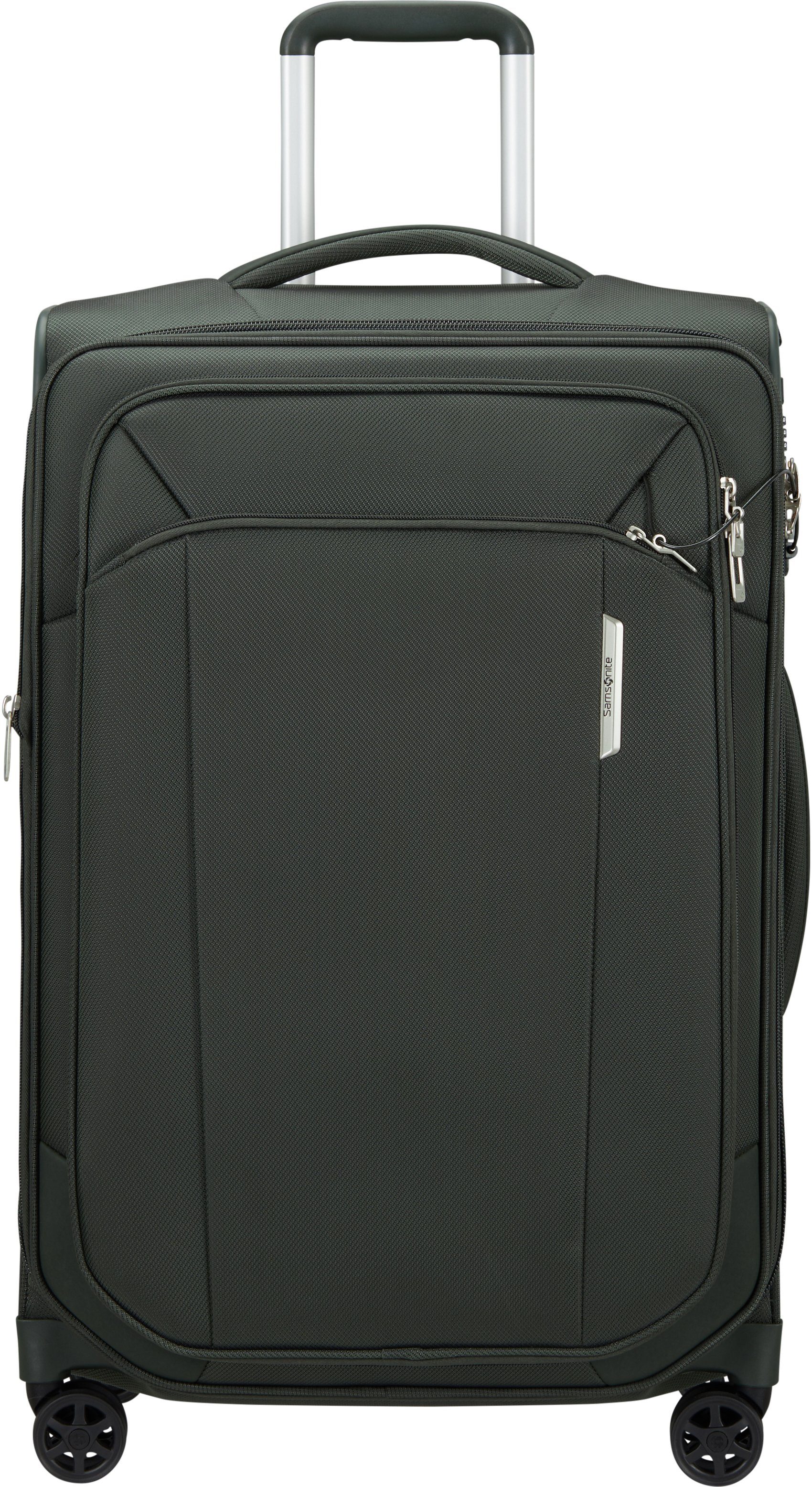 Samsonite Weichgepäck-Trolley Respark, 67 cm, 4 Rollen, aus recyceltem Material; mit Volumenerweiterung Forest Green