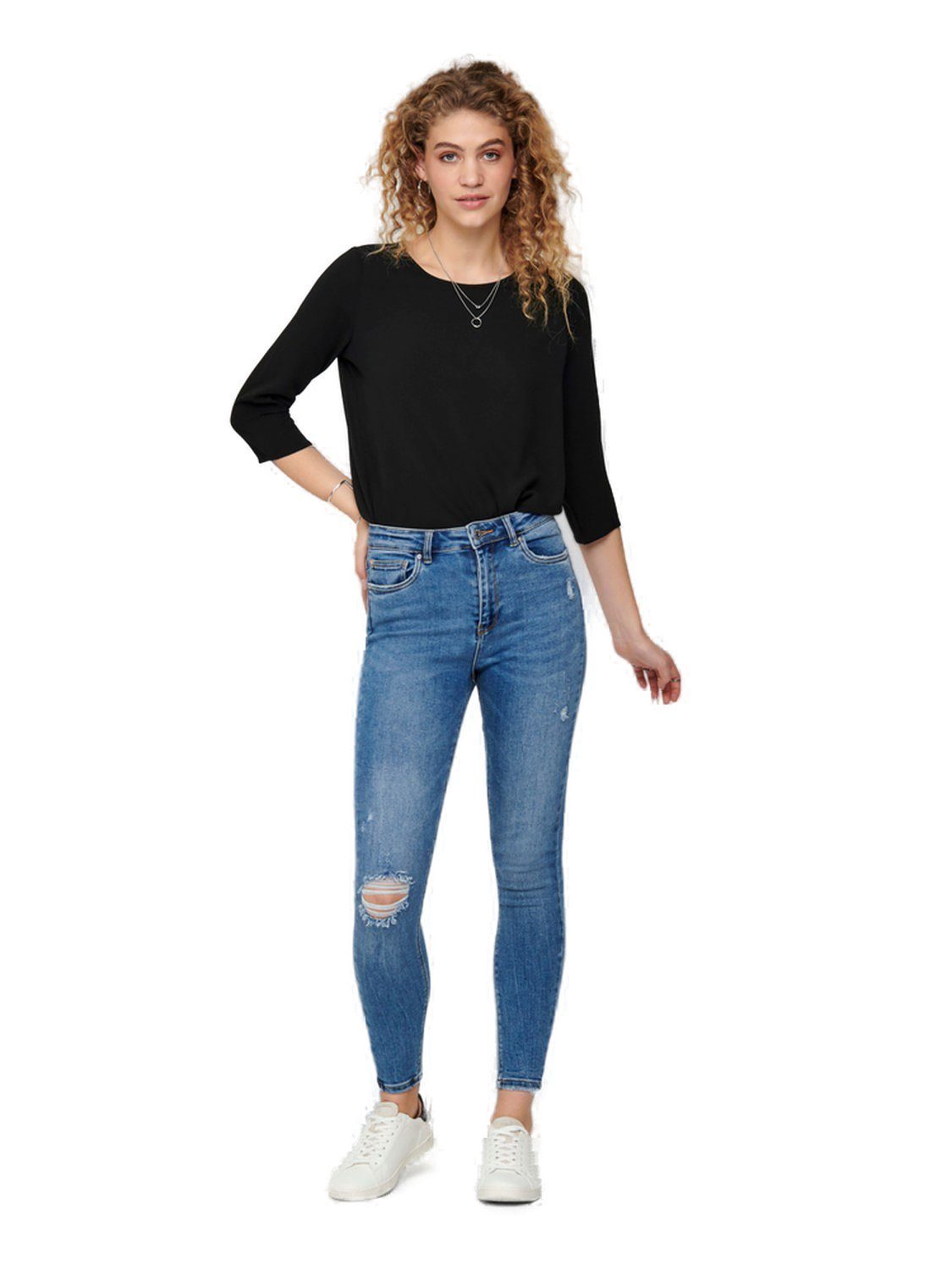 ONLY Skinny-fit-Jeans ONLMILA HW SK ANK DNM BJ139944 mit Stretch