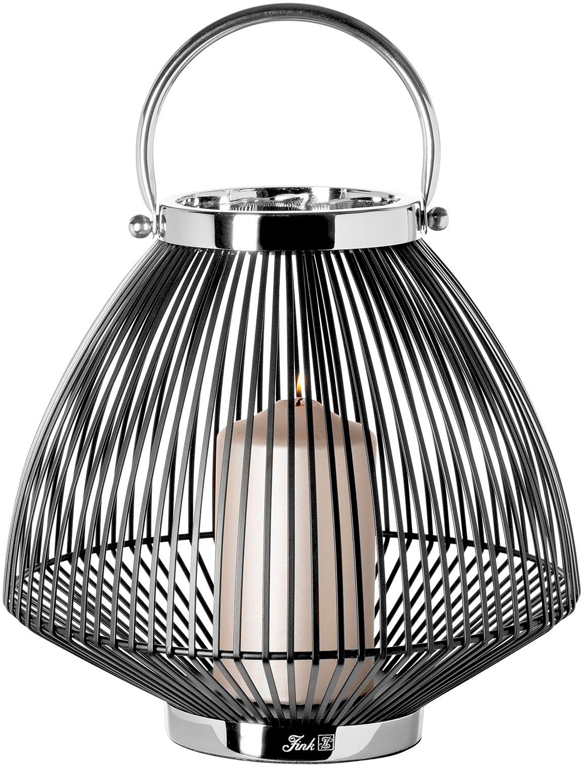 Fink Kerzenlaterne FLIX (1 St), Kerzenhalter aus Eisen, Höhe ca. 27 cm