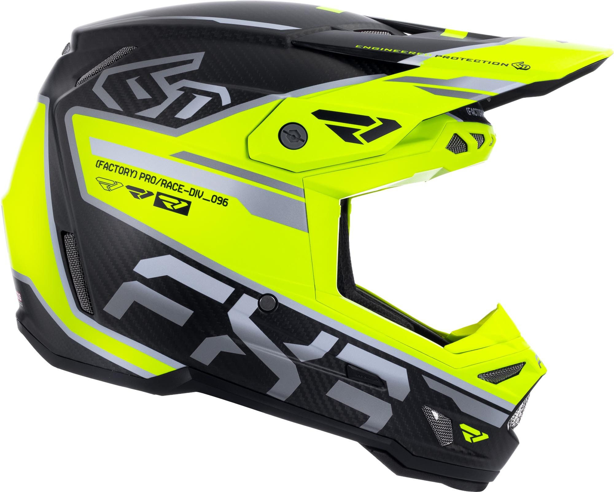 FXR Motorradhandschuhe 6D ATR-3Y Carbon 2026 Jugend Motocross Helm vorbereitet für Kommunikationssystem