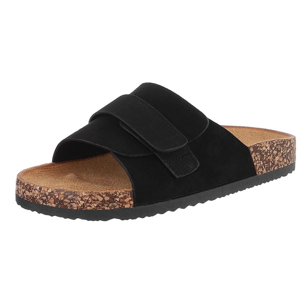 Ital-Design Bequeme Damenschuhe mit Klettverschluss für die Freizeit Pantol günstig online kaufen