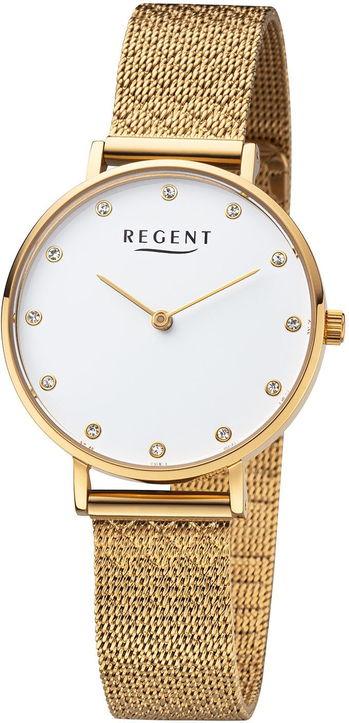 Neue Ware mit Bonus Regent Quarzuhr gold - F1330 3242.45.90