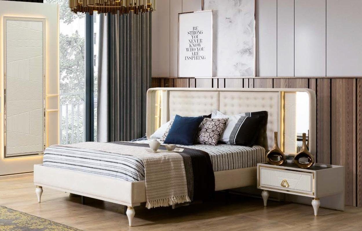 JVmoebel Bett Doppelbett Bett Luxus Betten Holz Bettgestelle Bettrahmen Modern