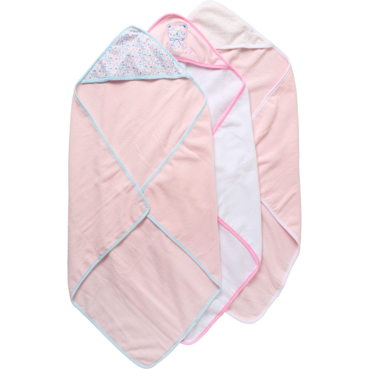 Snuggle Tots Kapuzenhandtuch Bär Mädchen, Frottee (6-St)