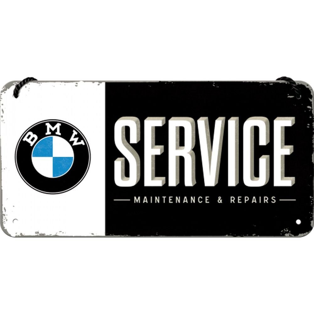 Nostalgic-Art Metallschild Hängeschild - BMW - BMW-Service