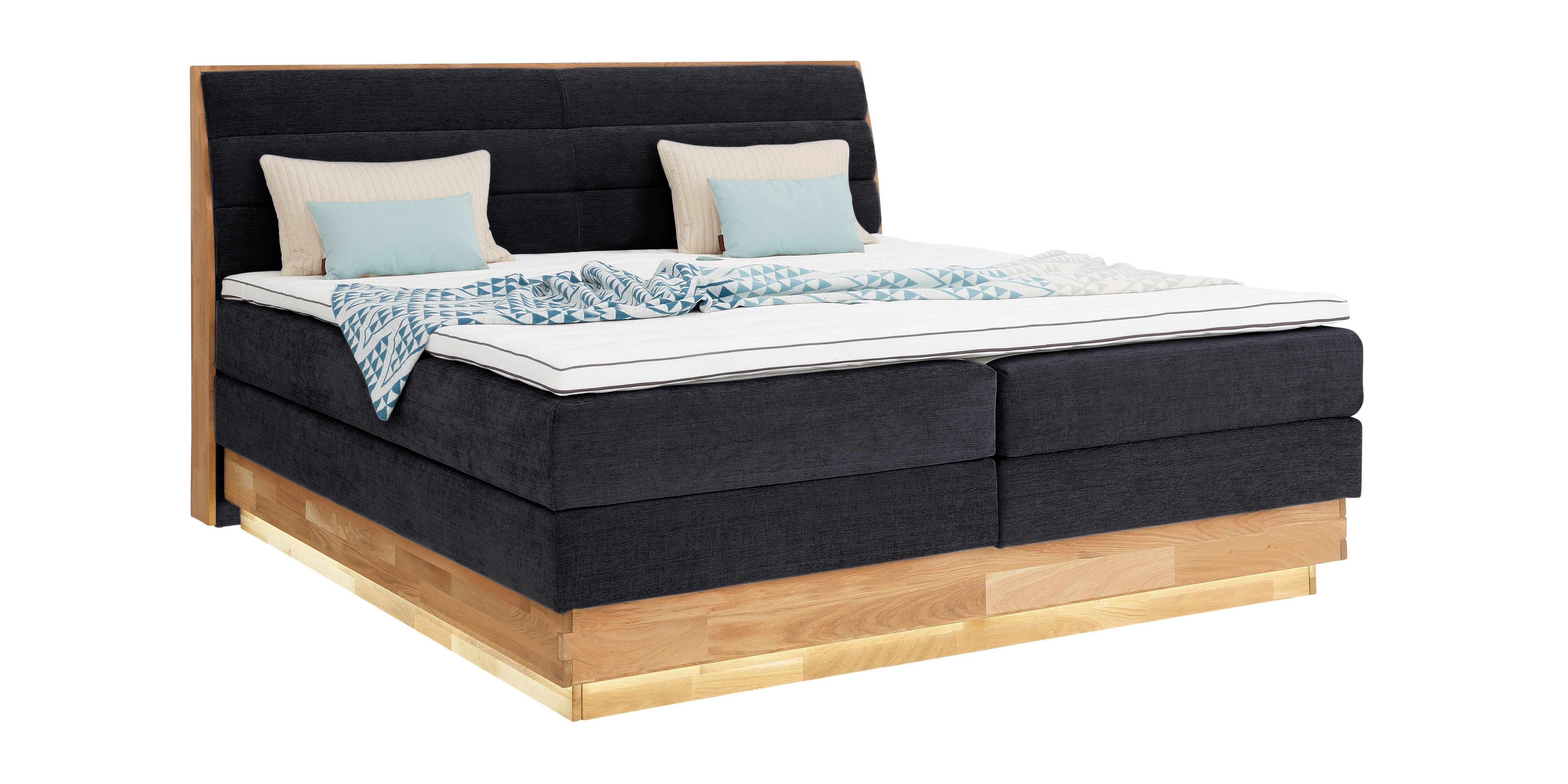 OTTO products Boxspringbett, LED-Beleuchtung, mit zertifizierten, günstig online kaufen