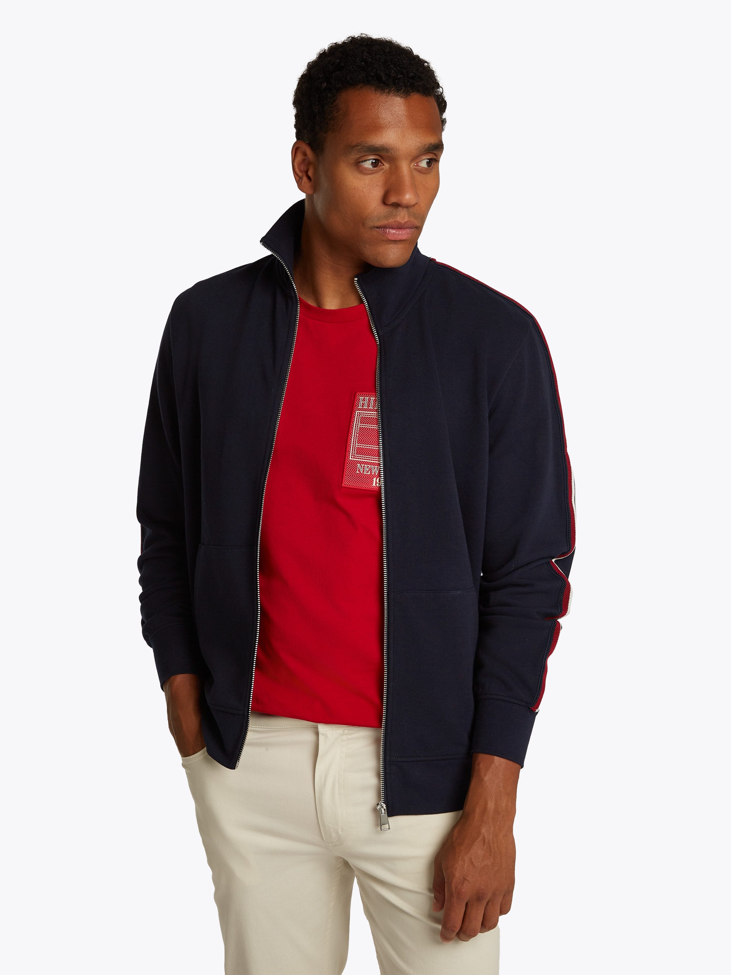 Tommy Hilfiger Sweatjacke GLOBAL STRIPE STAND günstig online kaufen