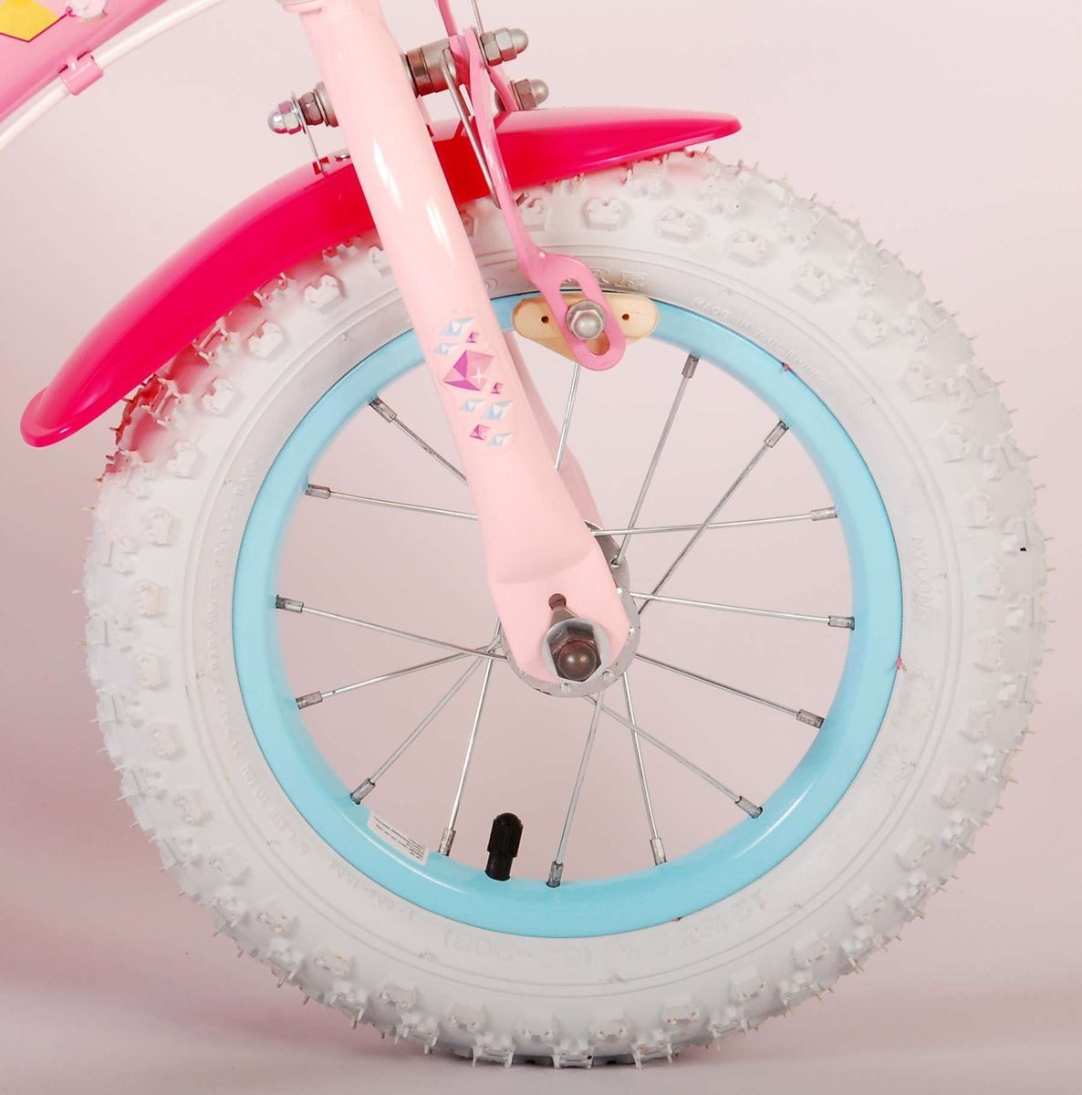 Volare Kinderfahrrad 12 Zoll Kinder Fahrrad Mädchenfahrrad Rad Bike Princess 21209-ch-it, Stützräder, Puppensitz, Korb