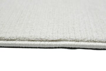 Teppich Teppich Wohnzimmerteppich Läufer uni creme, Carpetia, rechteckig, Höhe: 13 mm