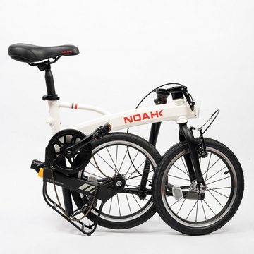 Olotos Faltrad NOAHK Faltbar-Fahrräder, Klapprad, 0 Gang, 16 Zoll mit Quick-Fold-System