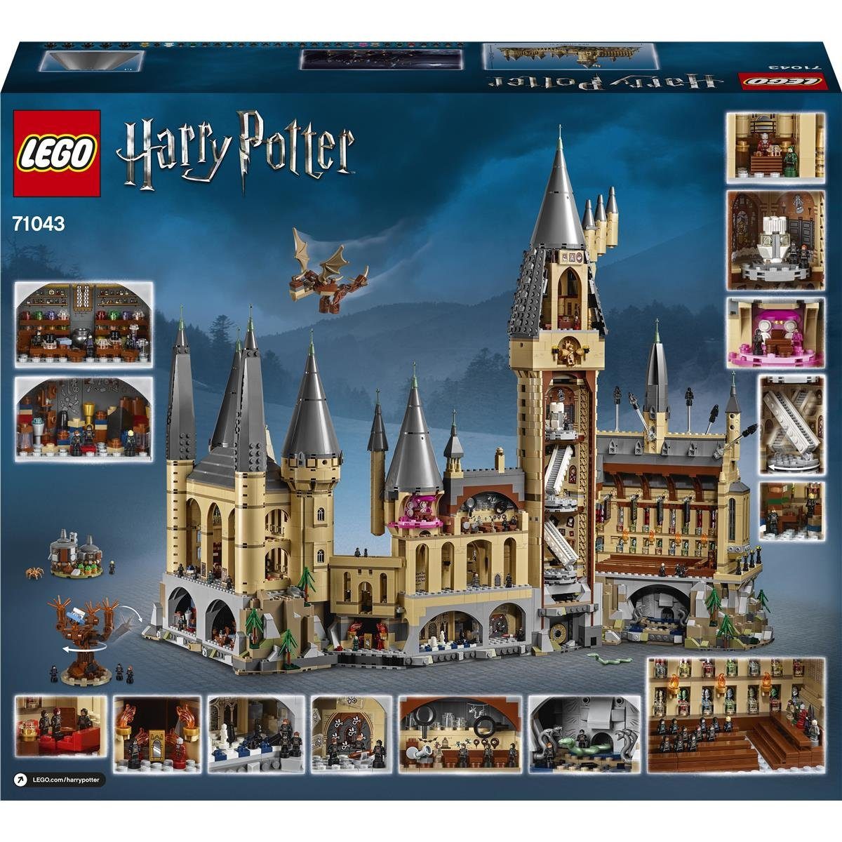 LEGO® Konstruktionsspielsteine 6020 - Harry Potter™ Schloss Hogwarts™, (Set, LEGO® St)