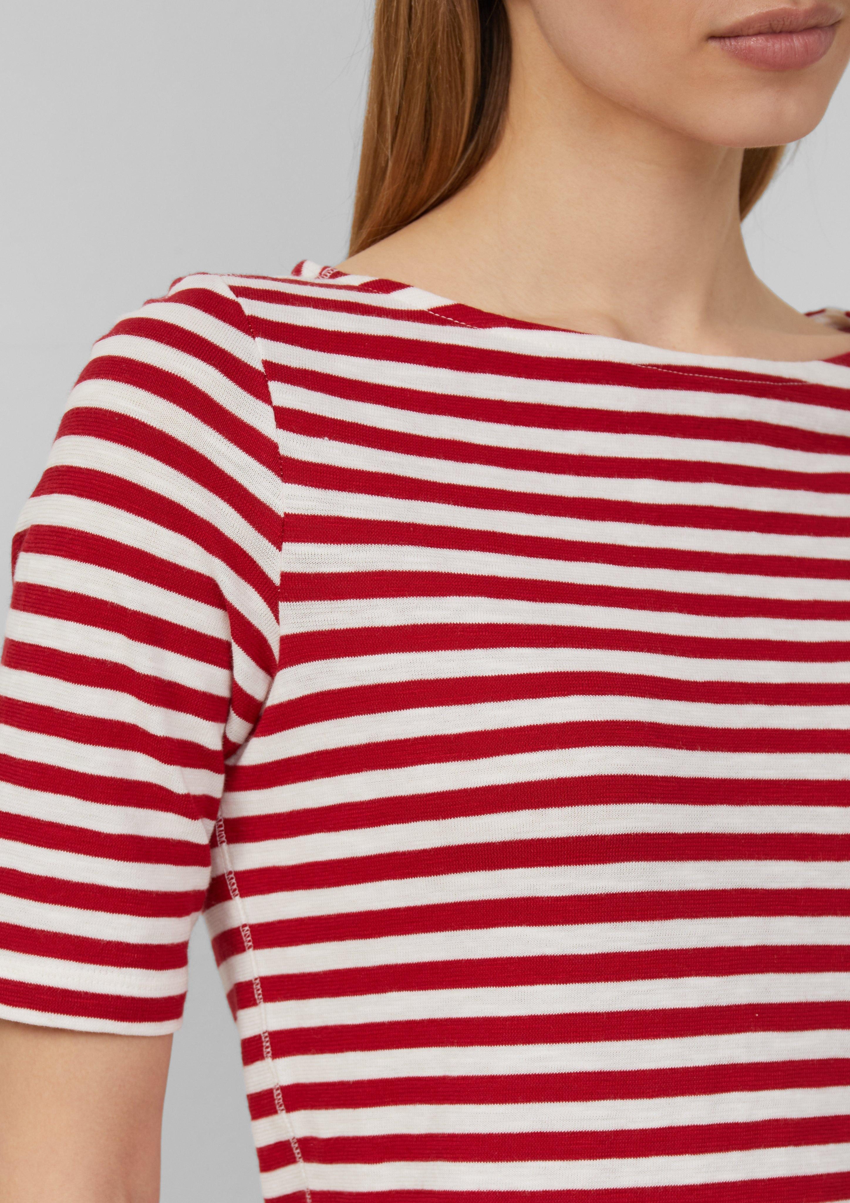 s.Oliver Kurzarmshirt Gestreiftes T-Shirt im Slim günstig online kaufen