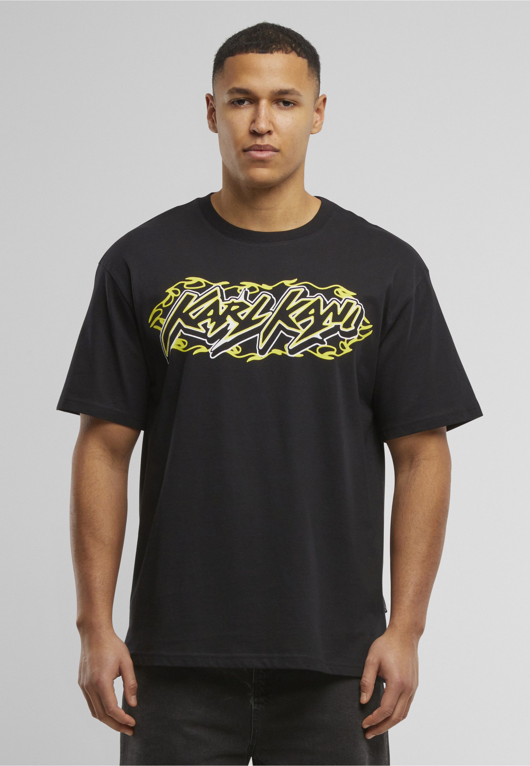 Karl Kani T-Shirt Karl Kani Woven Signature Kani Heat Tee (1-tlg)