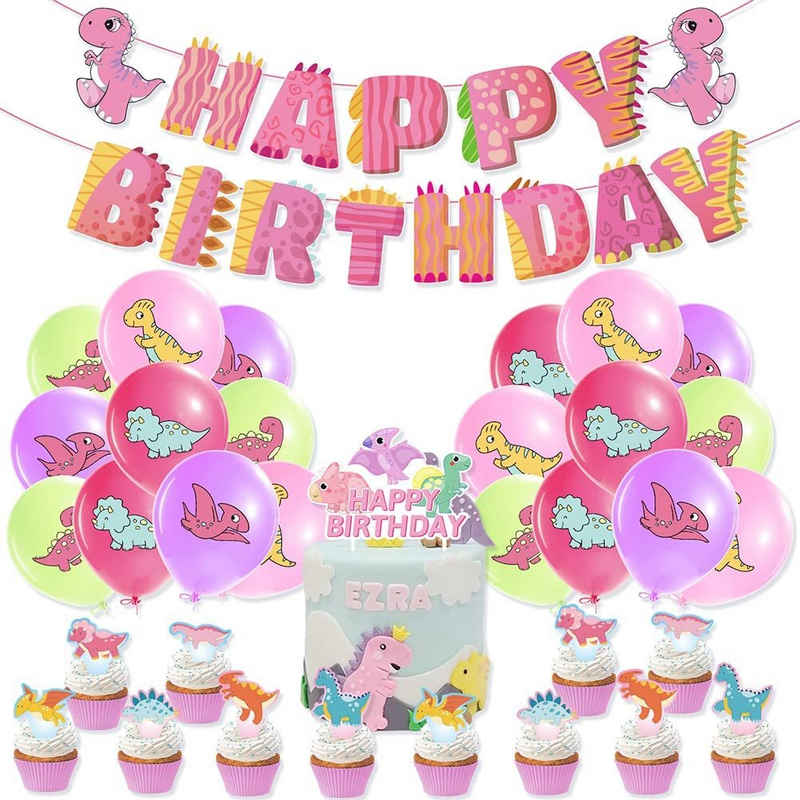 vokarala Luftballon Luftballons geburtstag kinder Party Dekoration mit Cupcake Topper