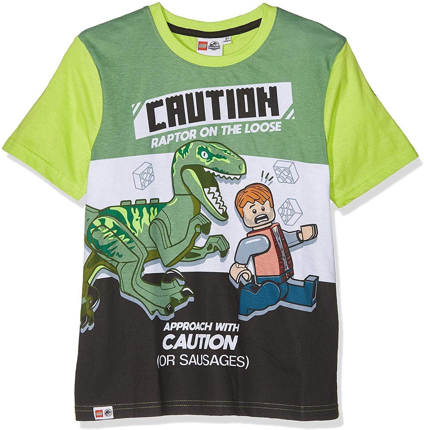 LEGO® Wear Print-Shirt LEGO Jurassic World Jungen T-Shirt 3 4 5 6 Jahre Caution green
