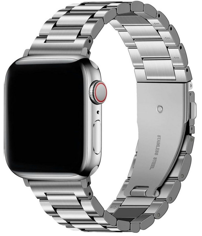 Widmann-Shop Smartwatch-Armband Armband für Apple Watch Band Edel Series 4 5 6 7 8 9 10 11 Ultra 38-49, Für alle Apple Watch Modelle geeignet - Farbe und Breite wählen