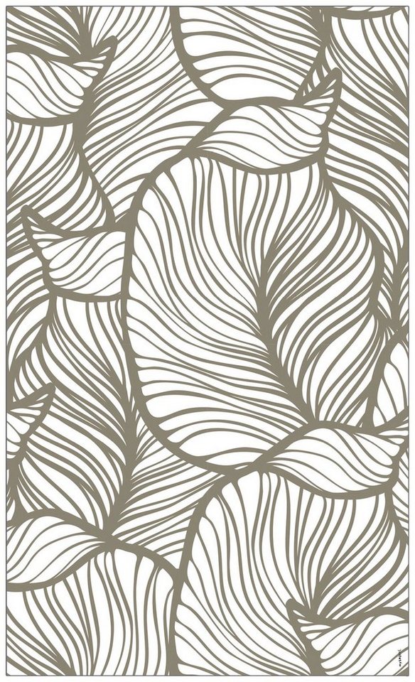 Fensterfolie Look Leaves beige, MySpotti, halbtransparent, glatt, 60 x 100  cm, statisch haftend