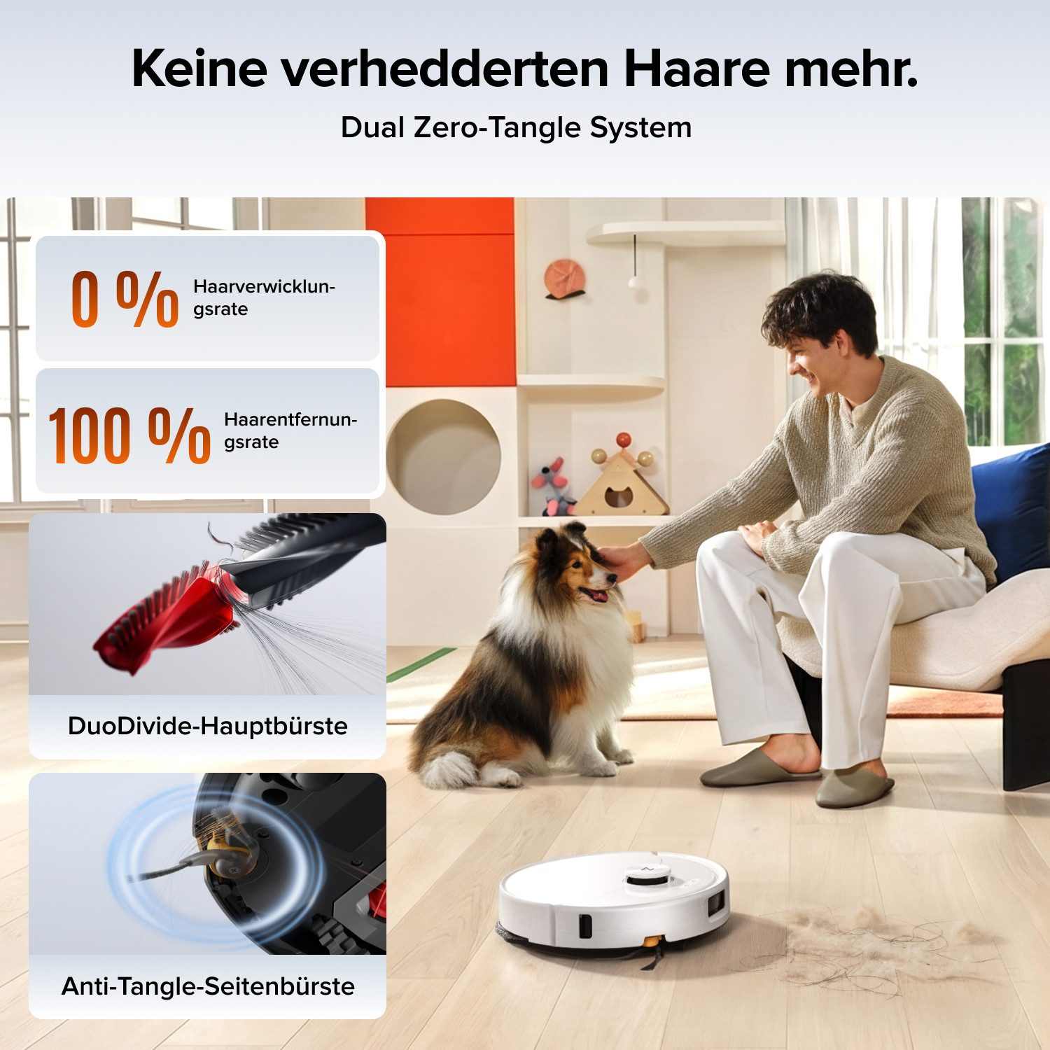Roborock Saugroboter Qrevo 2 Pro Saugroboter mit Wischfunktion, 25.000 Pa