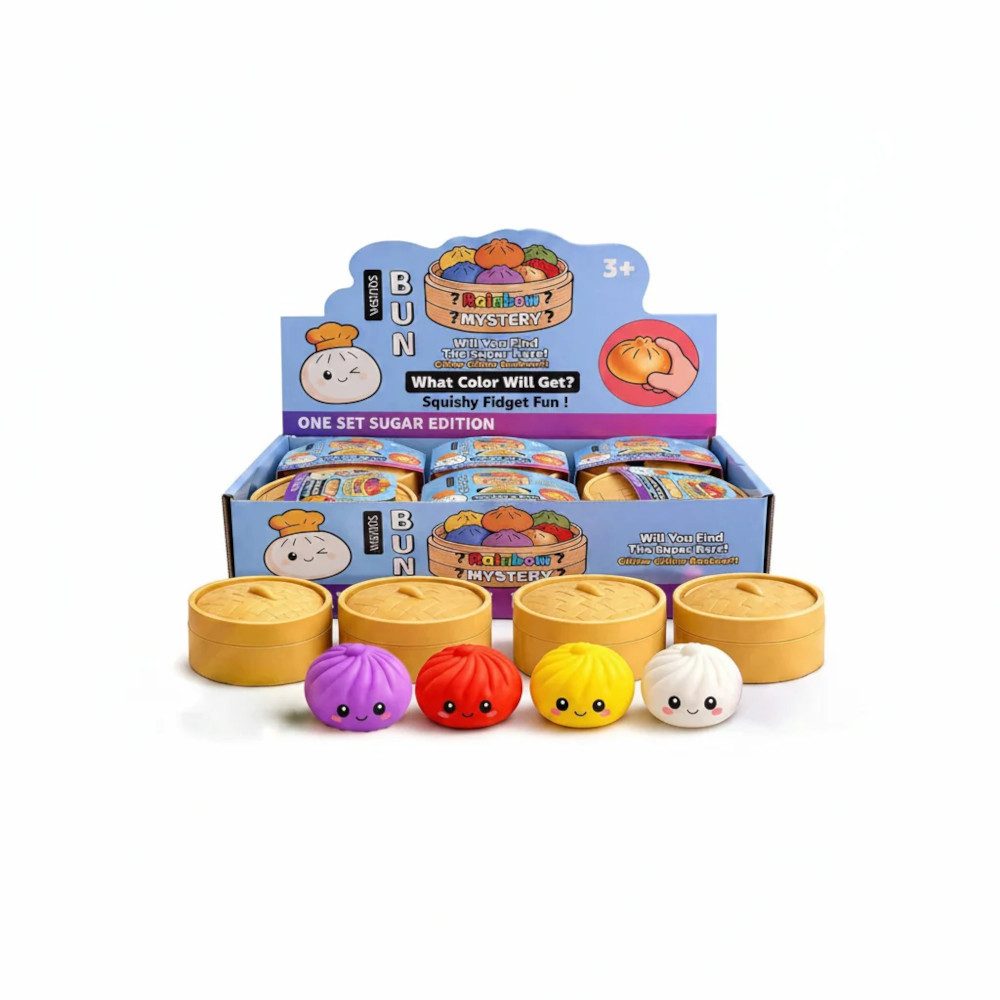 Triton-X Spiel Rainbow Mystery Squishy, 1 zufälliges Design, 8,5 cm