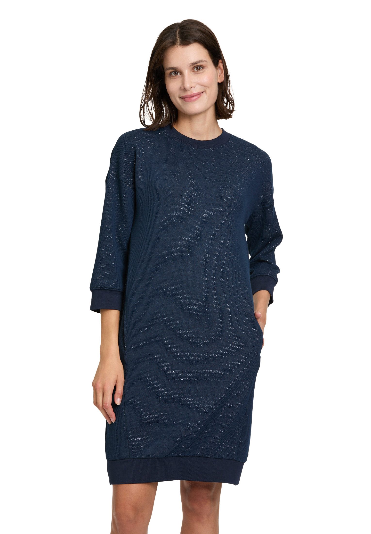 Druckkleid Betty & Co Damen Casual-Kleid mit Lurexfaden