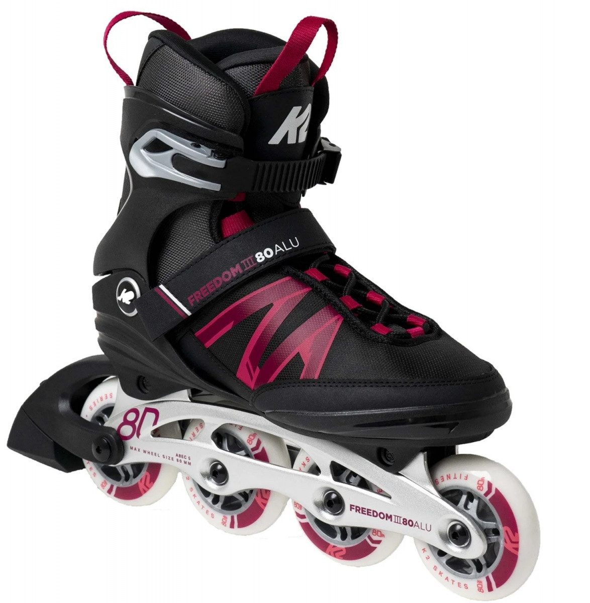 Inlineskates K2 Freedom III 80 ALU Damen Inline Skates Inliner 30H0621