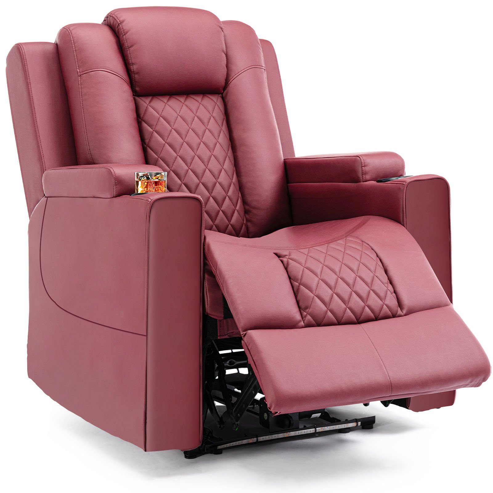 COMHOMA Relaxsessel Elektrisch Massagesessel mit Massagefunktion, LED, elektisch verstellbar