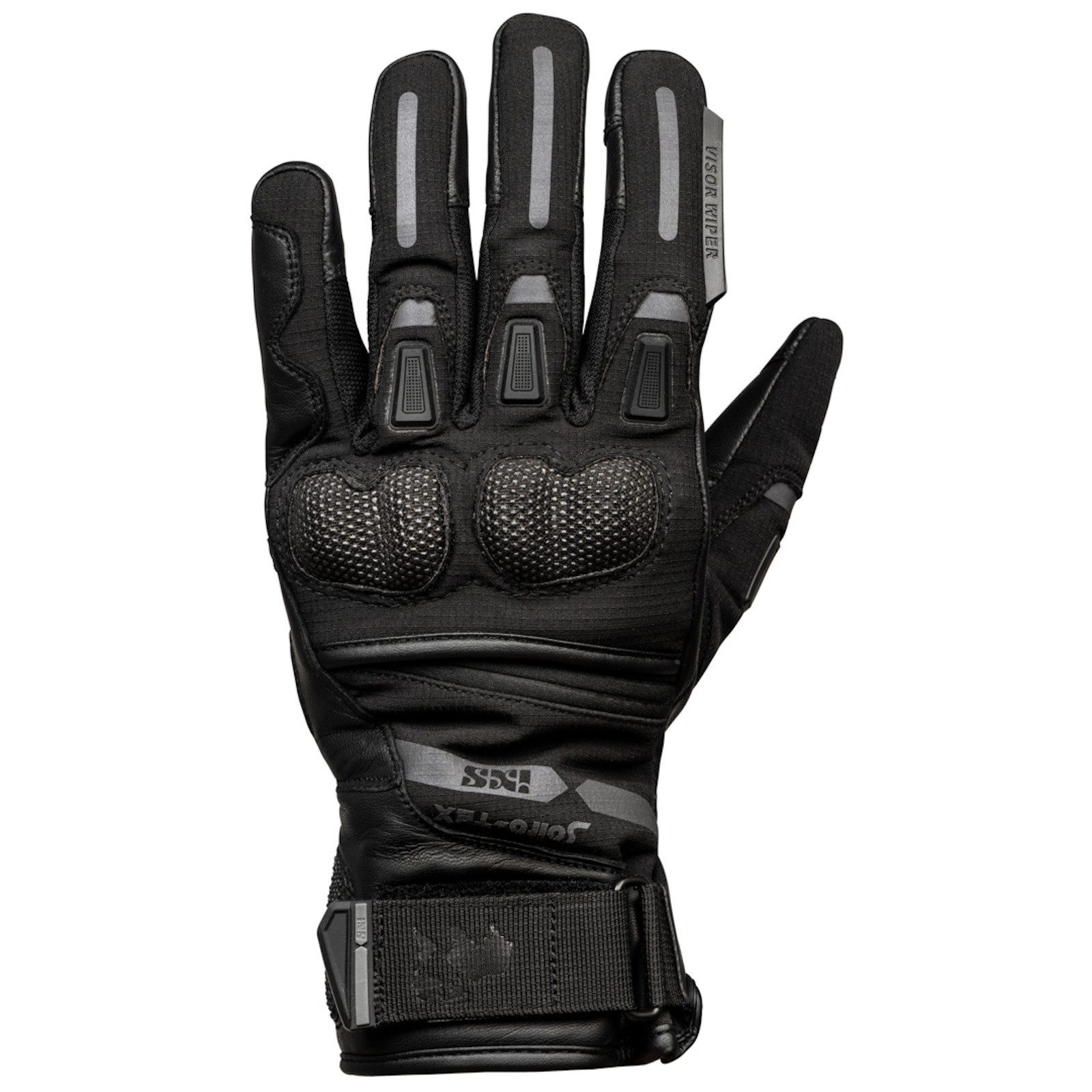 IXS Motorradhandschuhe iXS Montevideo-Short-ST Motorradhandschuhe Schwarz atmungsaktiv