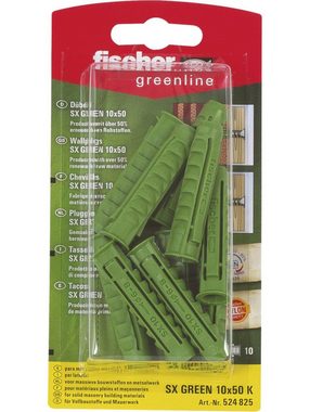 fischer Schrauben- und Dübel-Set Fischer Spreizdübel SX green 10.0 x 50 mm - 10