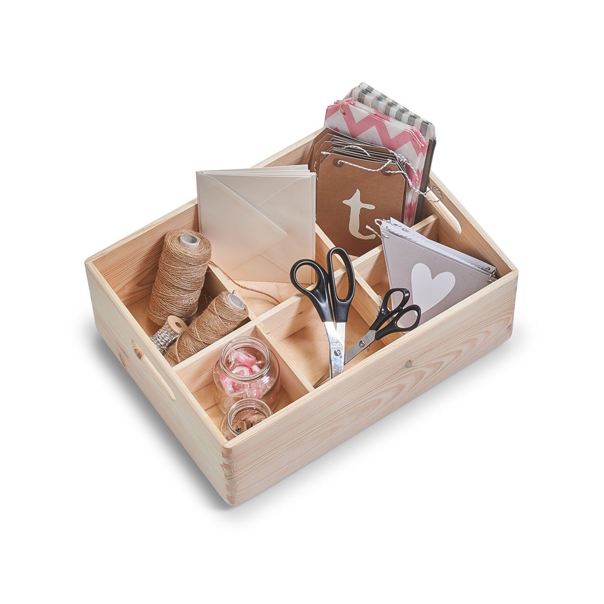 Zeller Present Allzweckkiste, Nadelholz, Kiefer, 40 x 30 x 15 cm