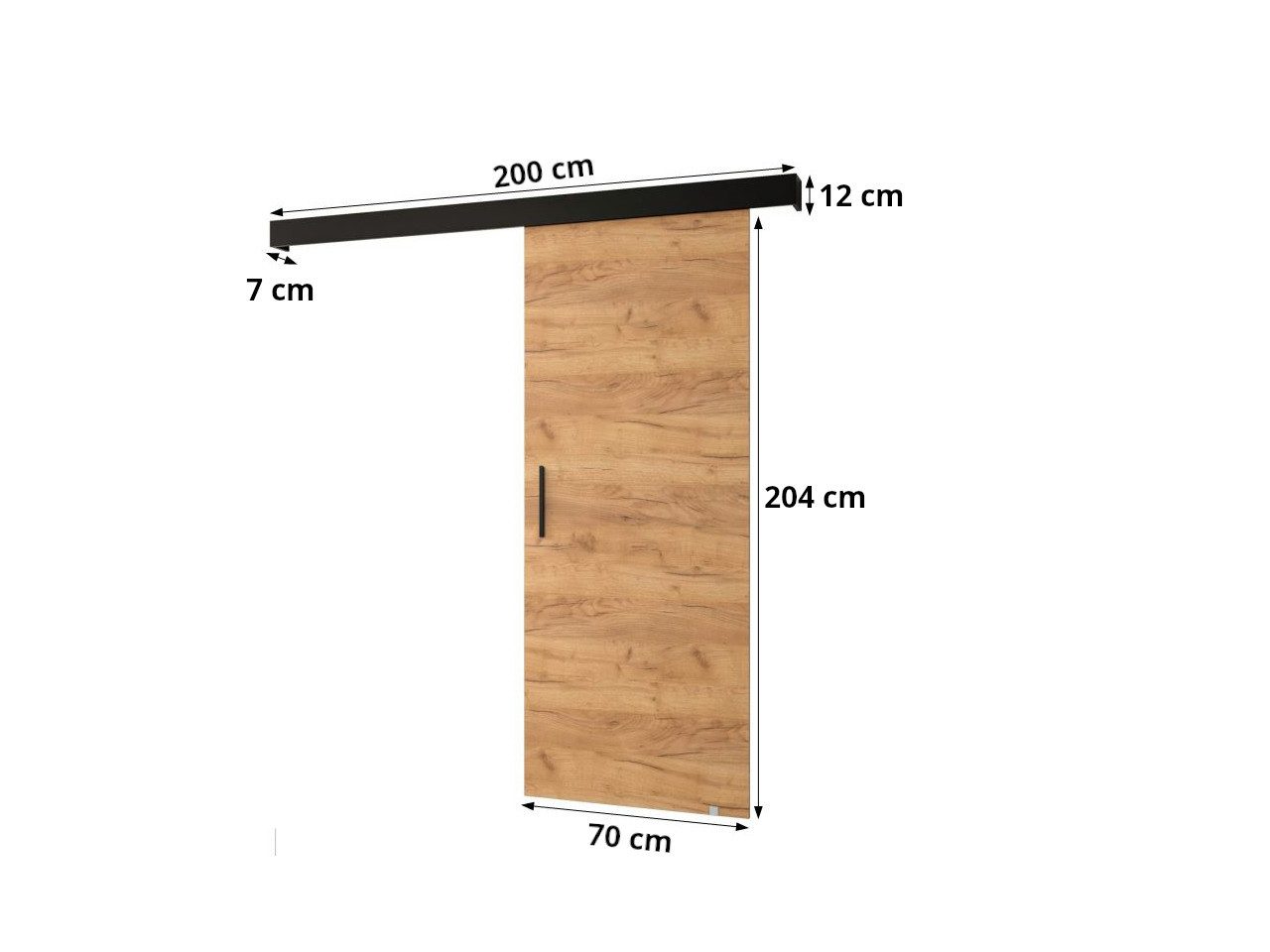 ABIKS MÖBEL Schiebetür Innenschiebetür Schiebetür Schiebetürsystem SALWADOR I